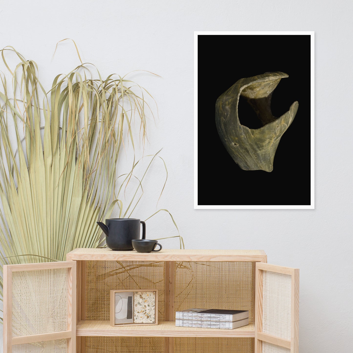 State of Erosion Image 5 Whelk Shell Coastal Nature Photo Framed Wall Art Print