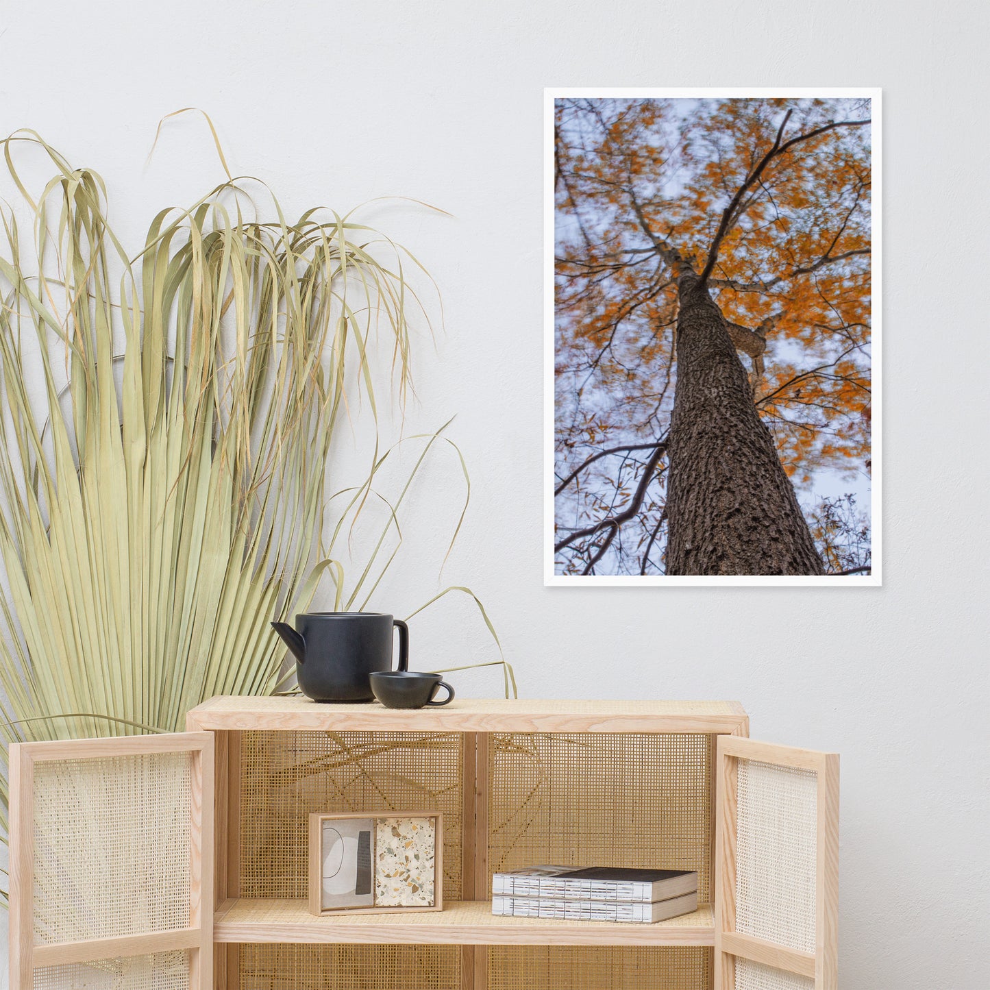 Wind in the Trees Botanical Nature Photo Framed Wall Art Print