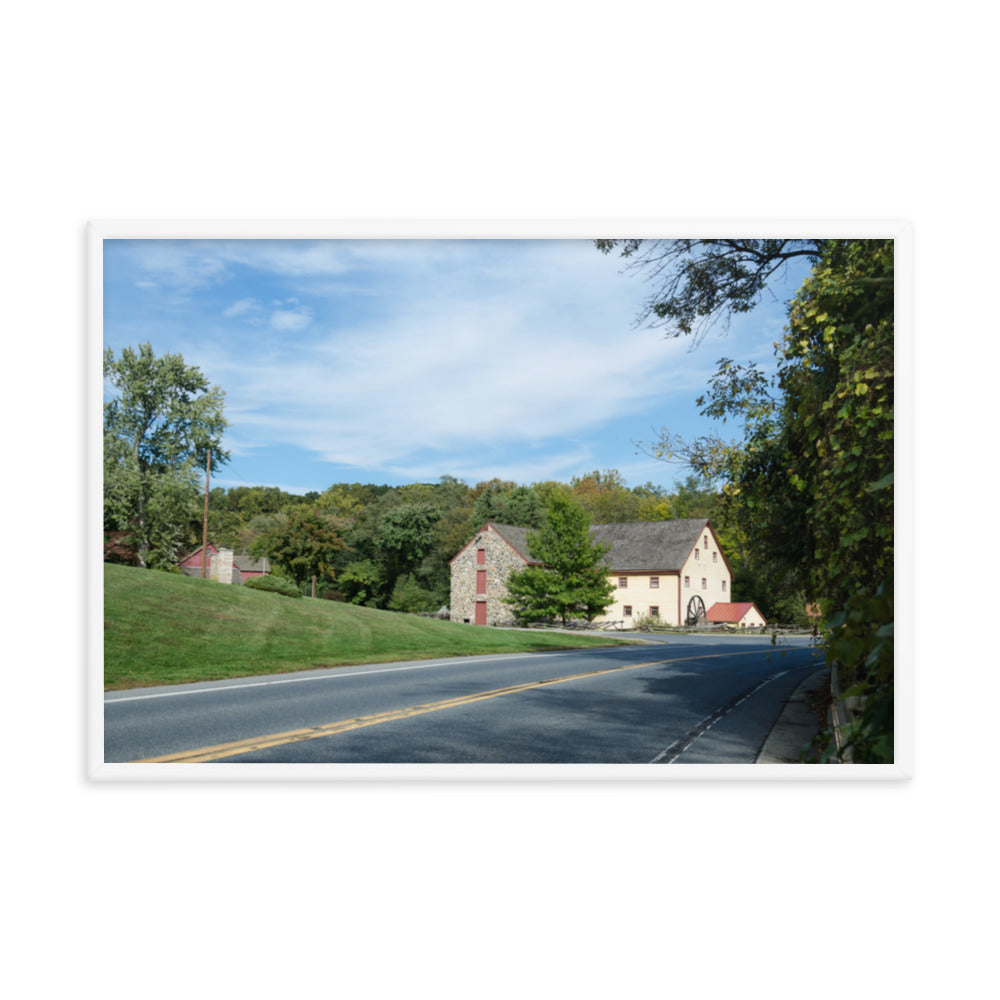 Greenbank Mill Summer Rural Landscape Framed Photo Paper Wall Art Prints