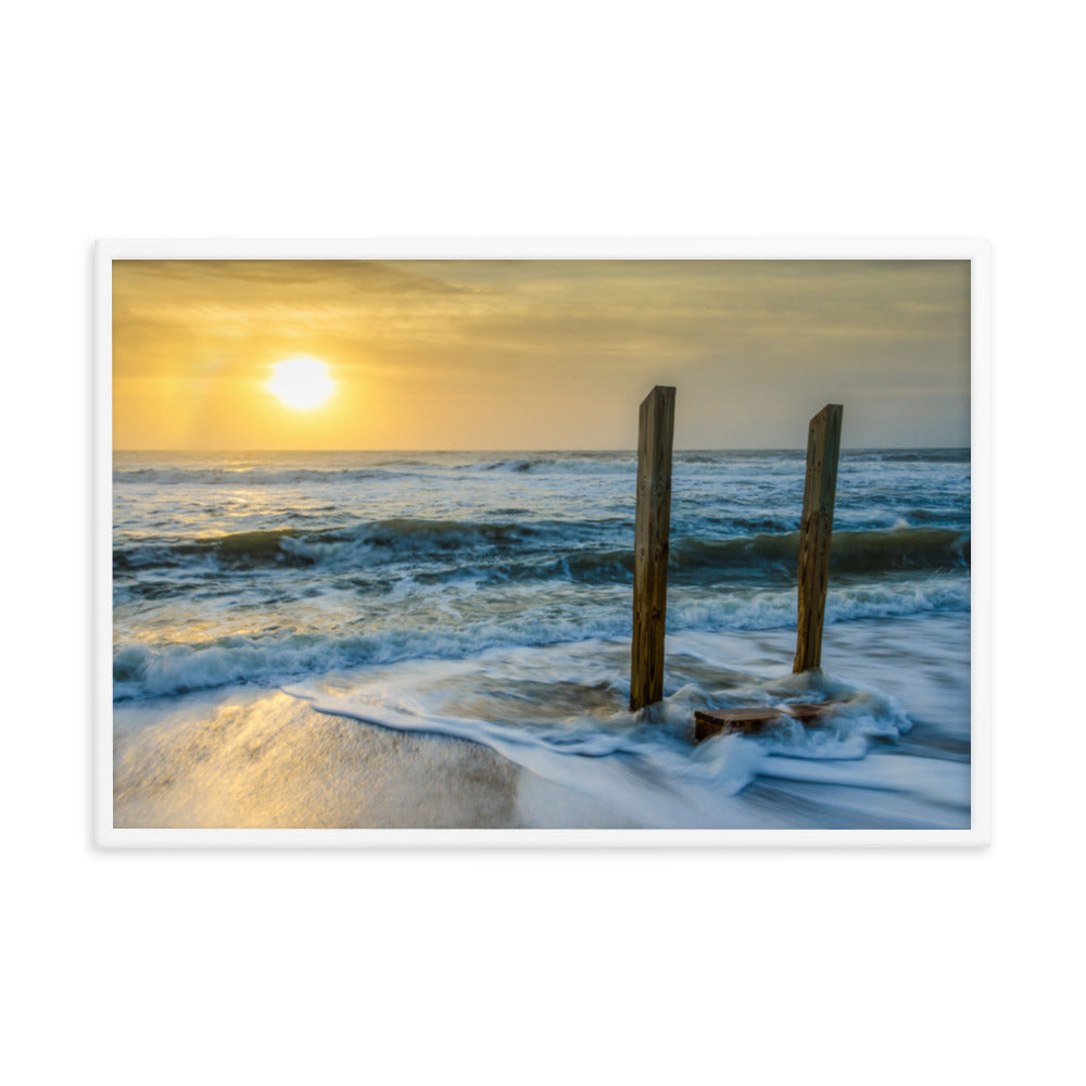 Kissed by the Sea Coastal Landscape Framed Photo Paper Wall Art Prints