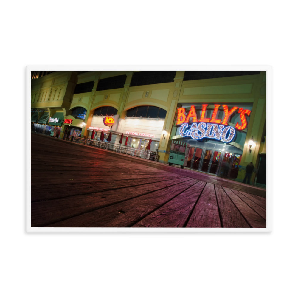 Low On The Boards Urban Landscape Photo Framed Wall Art Print