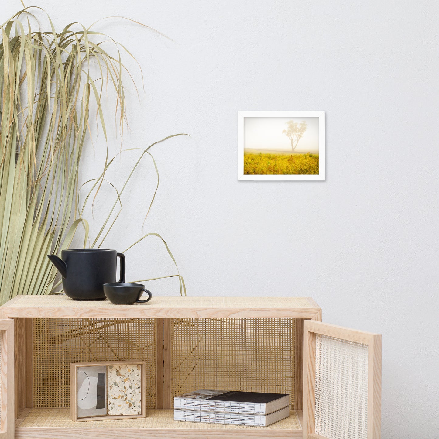 Dreams of Goldenrod and Fog Landscape Framed Photo Wall Art Prints
