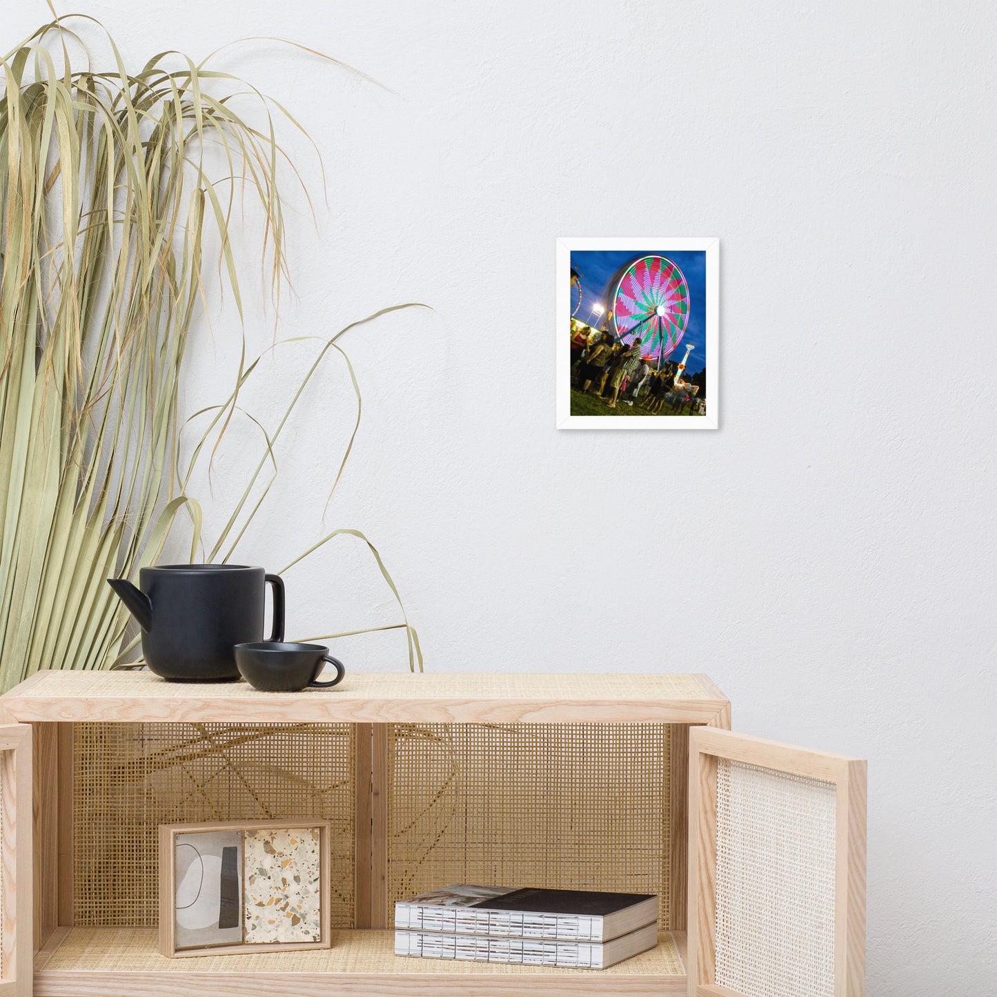Ferris Wheel 1 Urban Landscape Photo Framed Wall Art Print