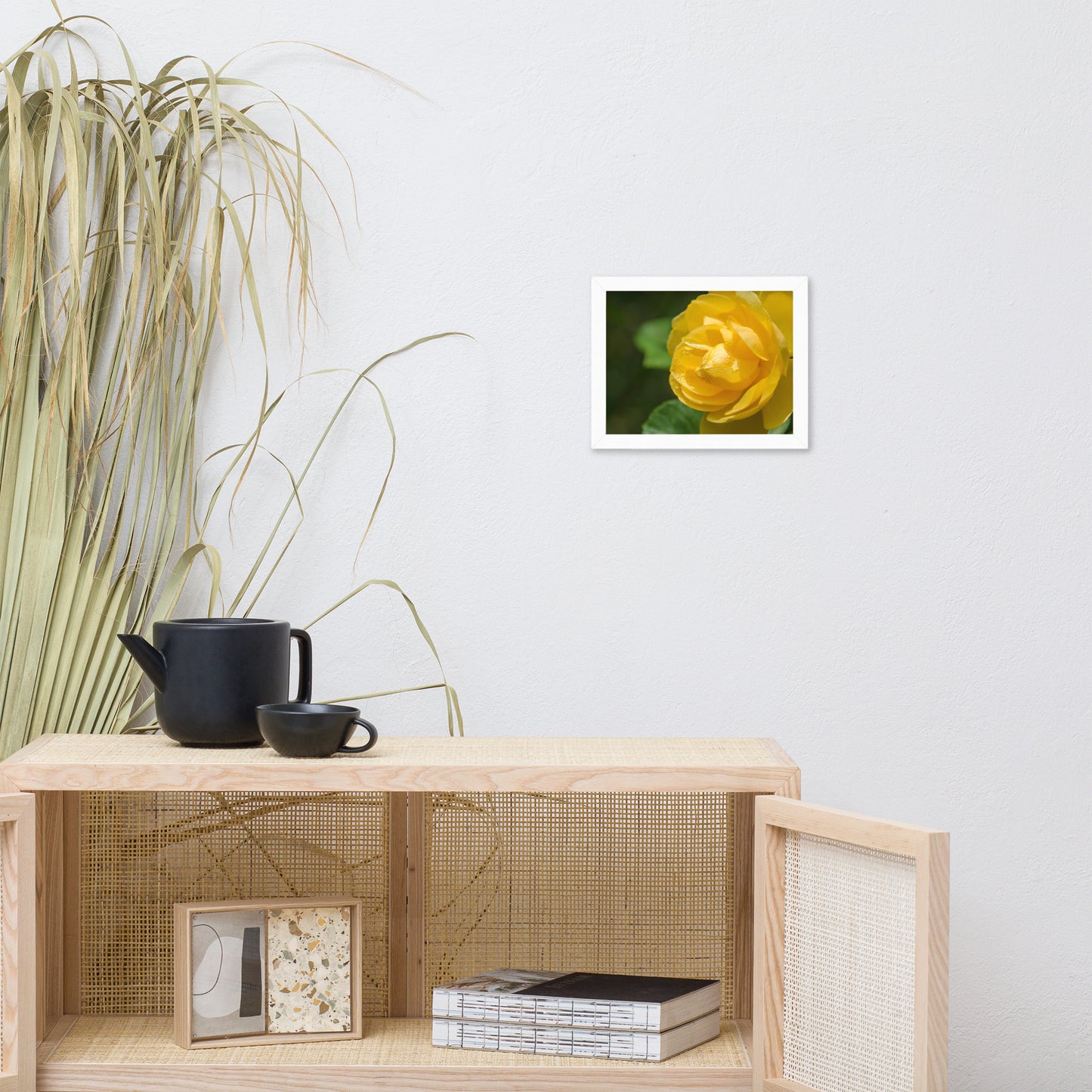 Friendship Rose Floral Nature Photo Framed Wall Art Print