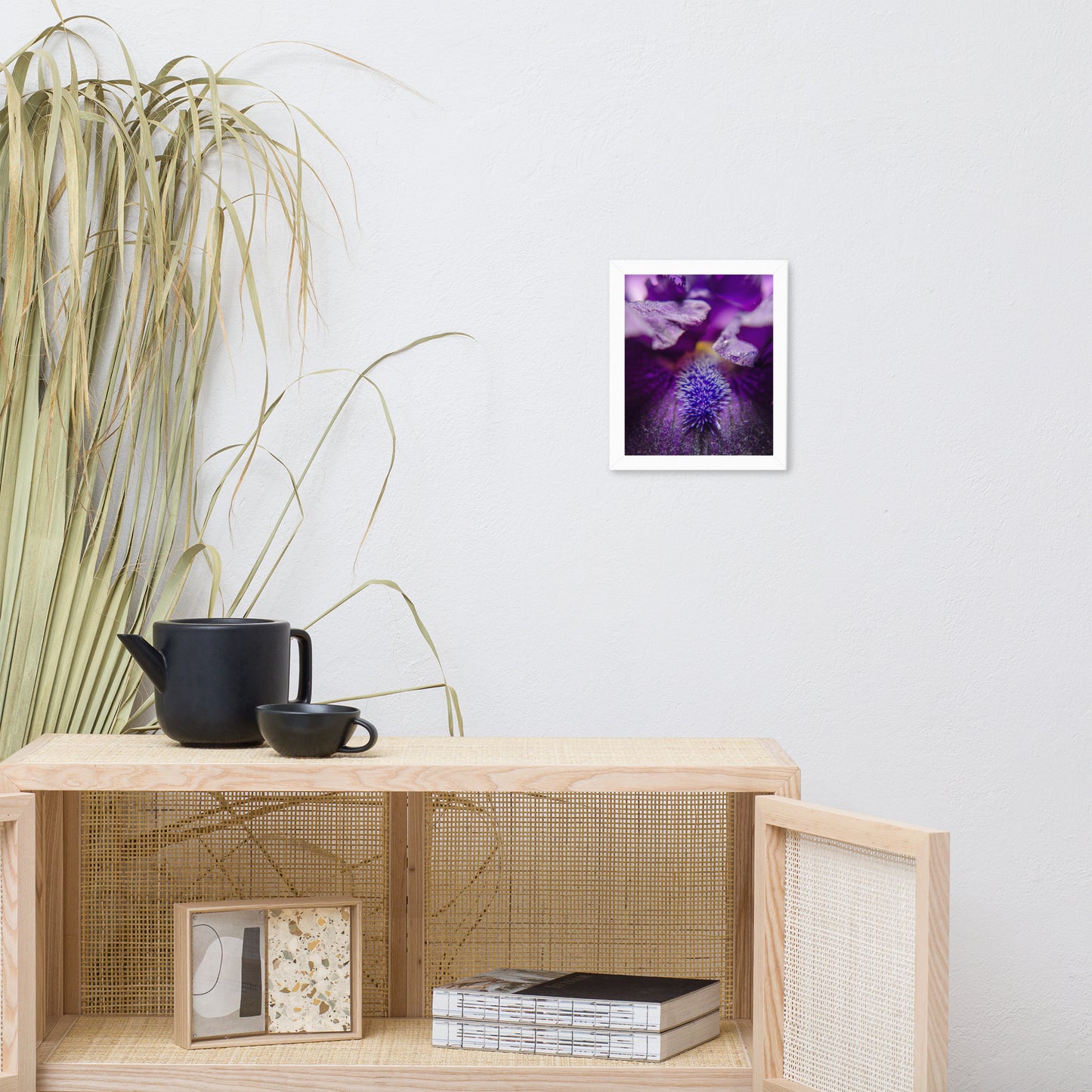 Stigma of Iris Floral Nature Photo Framed Wall Art Print