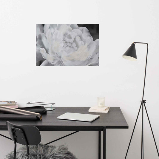 Shadowed Grace Digital Artwork Peony Oil Painting Loose Art Print