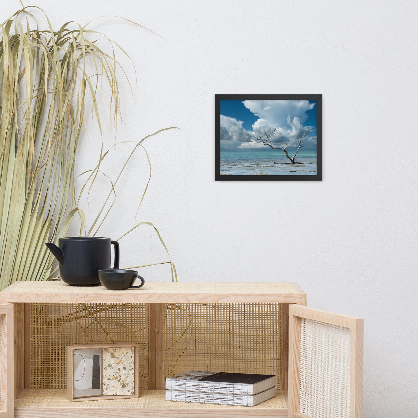 Wanderlust Traditional Color Coastal Landscape Photo Framed Paper Poster