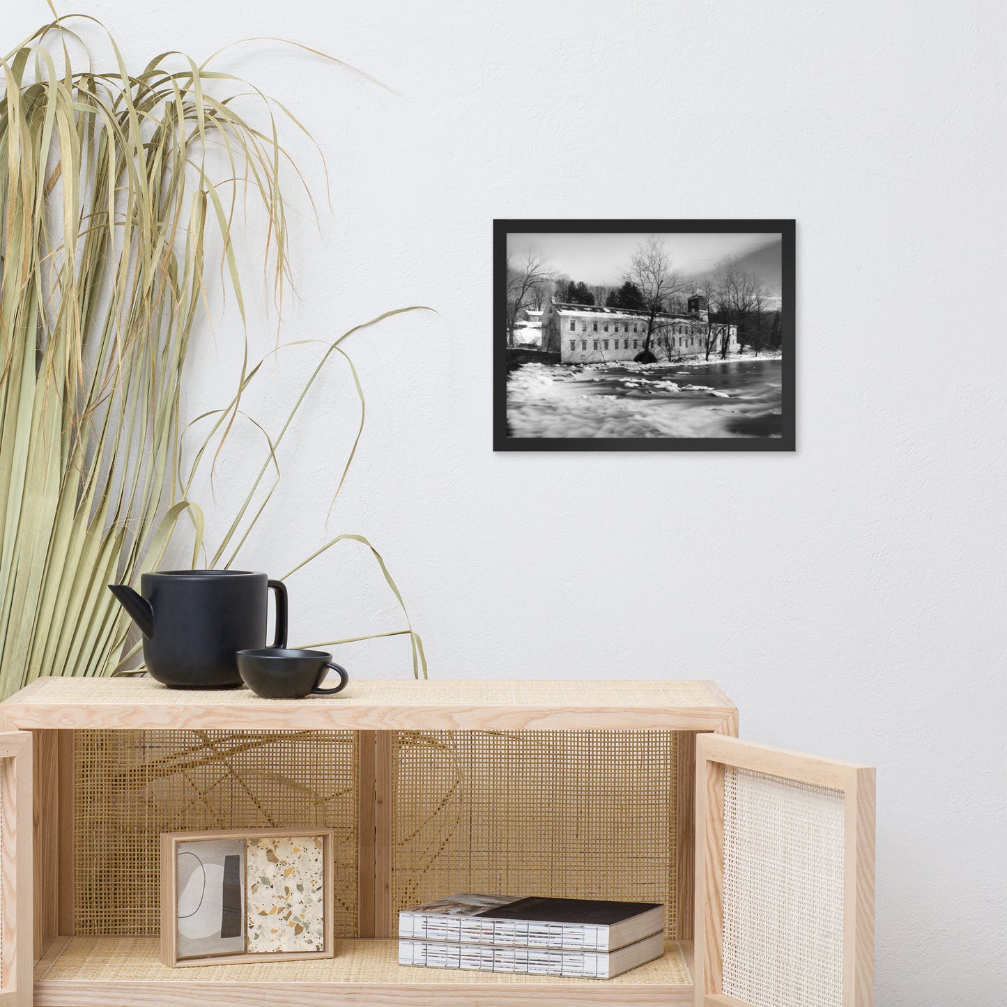 Winter at Powder Mill Rural Landscape Framed Photo Paper Wall Art Prints