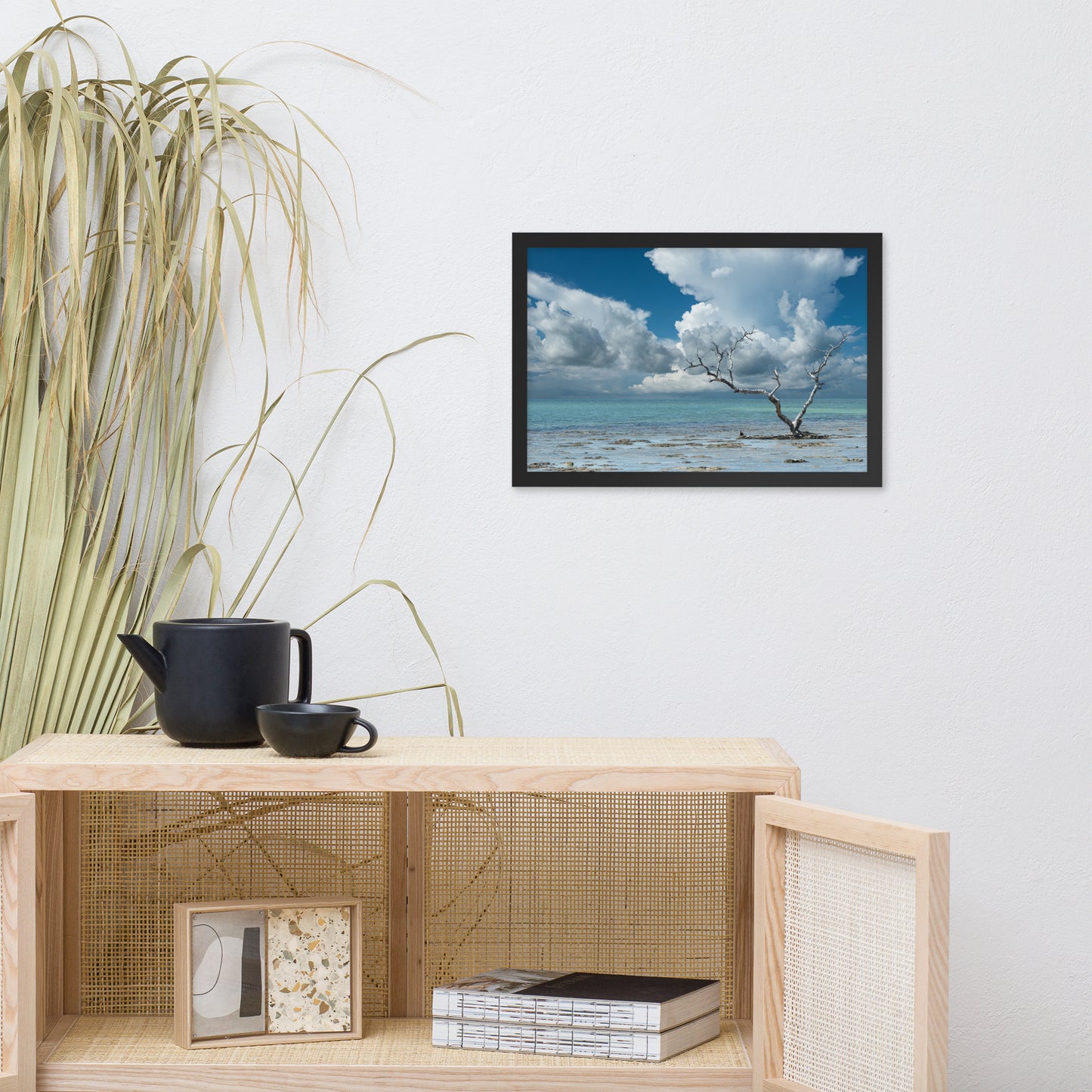 Wanderlust Traditional Color Coastal Landscape Photo Framed Paper Poster