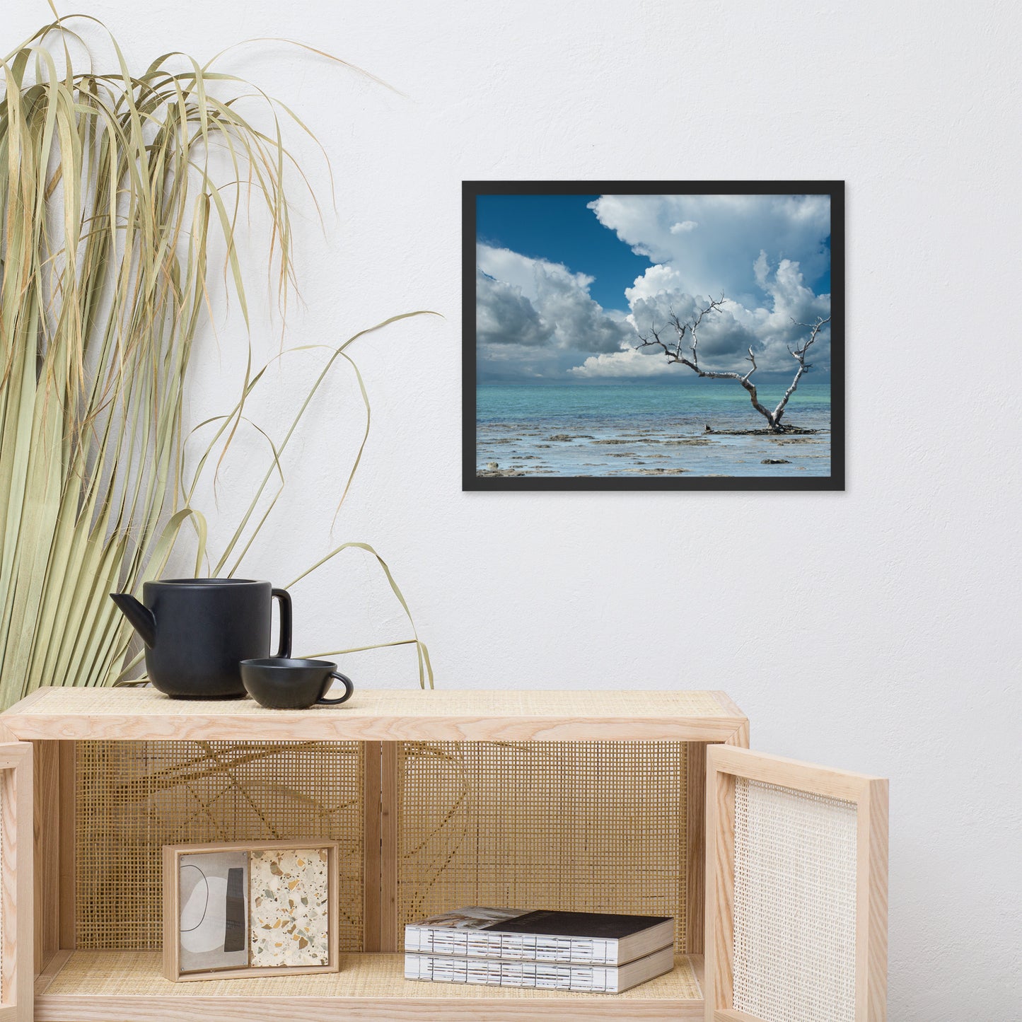 Wanderlust Traditional Color Coastal Landscape Photo Framed Paper Poster