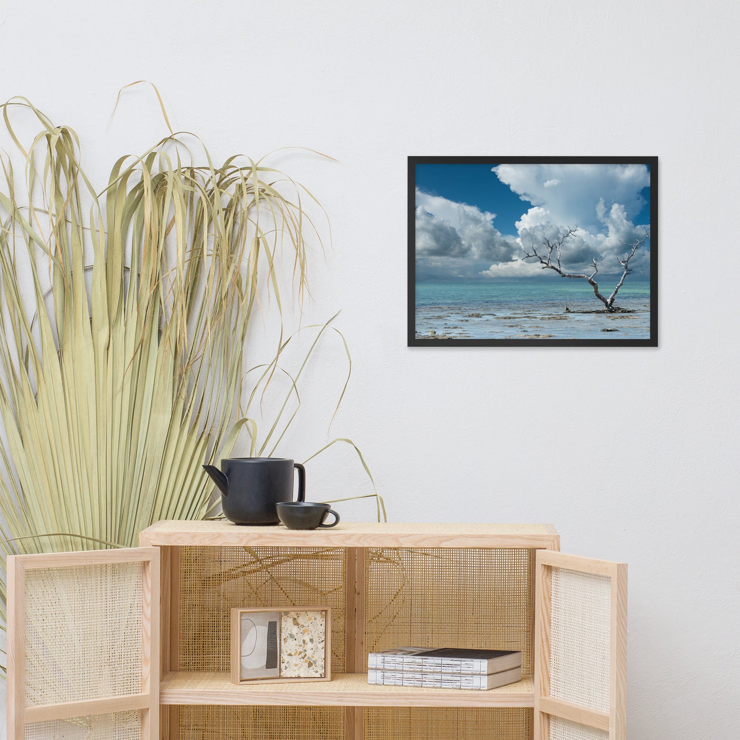 Wanderlust Traditional Color Coastal Landscape Photo Framed Paper Poster