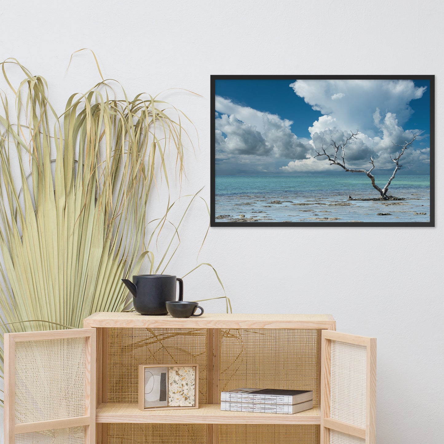 Wanderlust Traditional Color Coastal Landscape Photo Framed Paper Poster