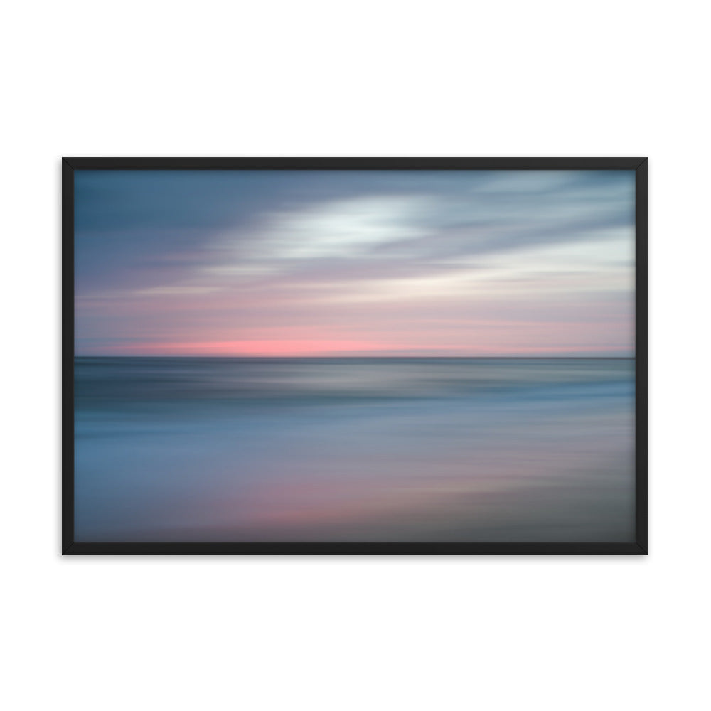 The Colors of Evening Abstract Coastal Landscape Framed Photo Paper Wall Art Prints