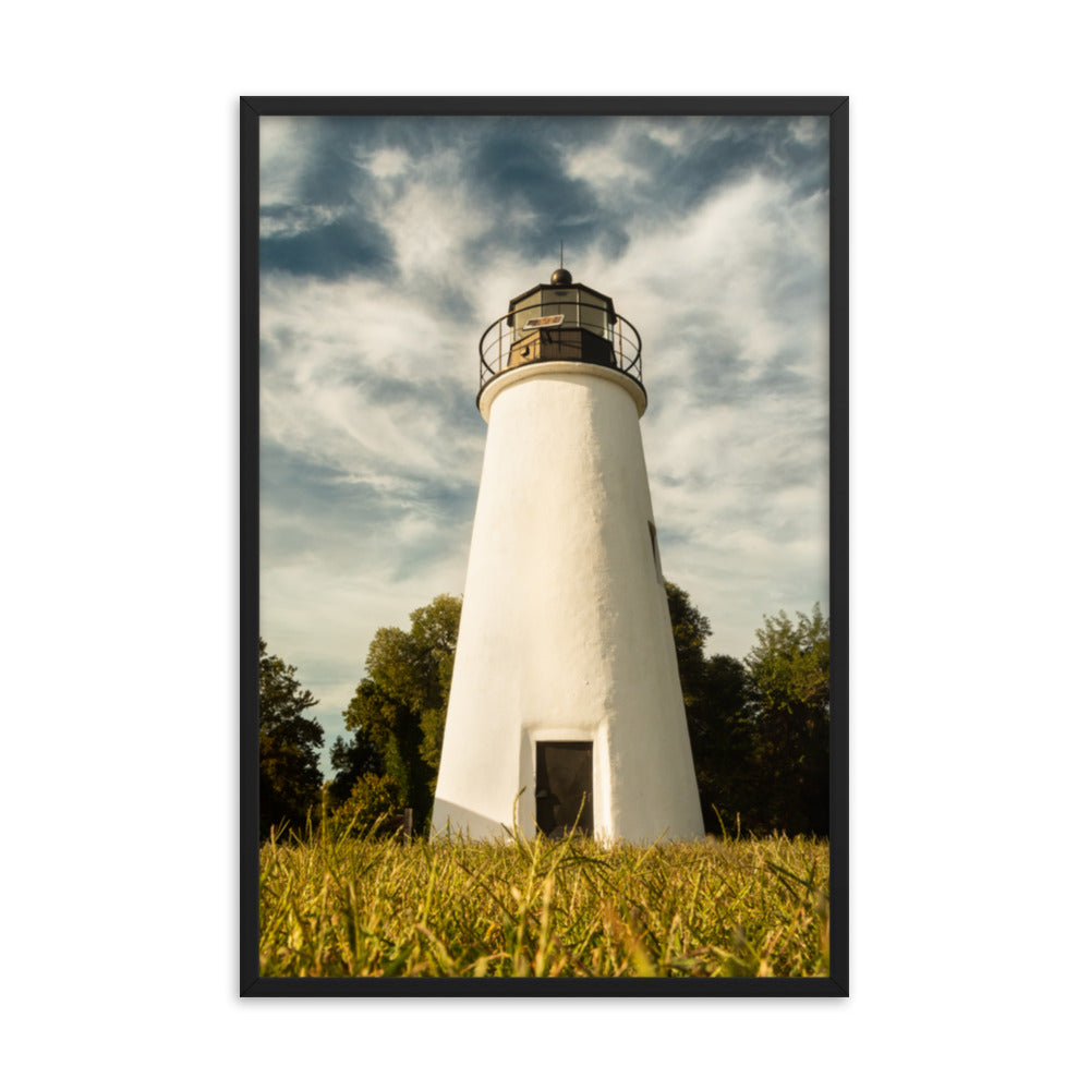 Turkey Point Lighthouse Standing Tall Landscape Framed Photo Paper Wall Art Prints