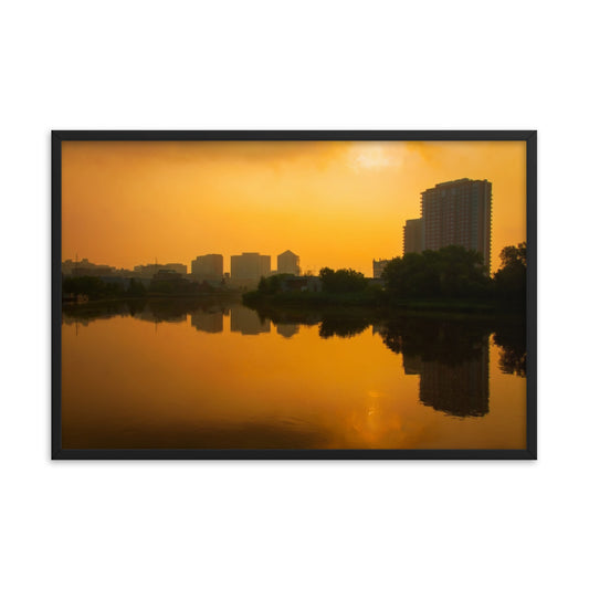Wilmington at Sunrise Urban Landscape Framed Photo Paper Wall Art Prints