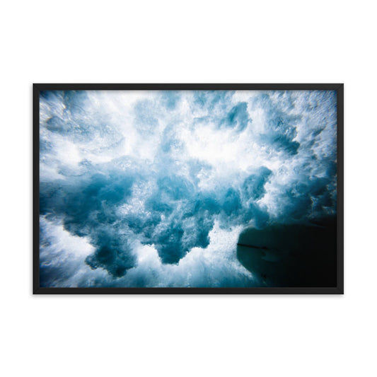 The Ocean's Embrace Coastal Lifestyle Abstract Nature Photograph Framed Wall Art Print