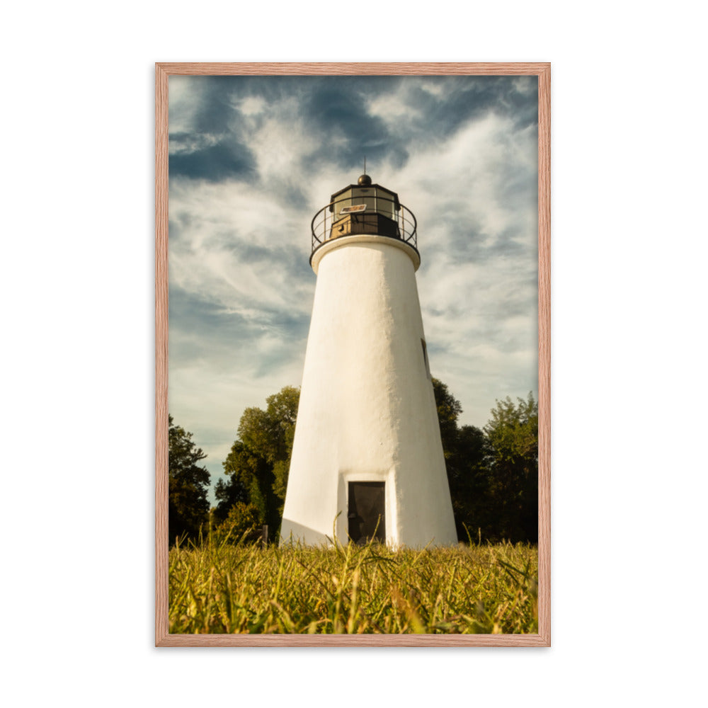 Turkey Point Lighthouse Standing Tall Landscape Framed Photo Paper Wall Art Prints