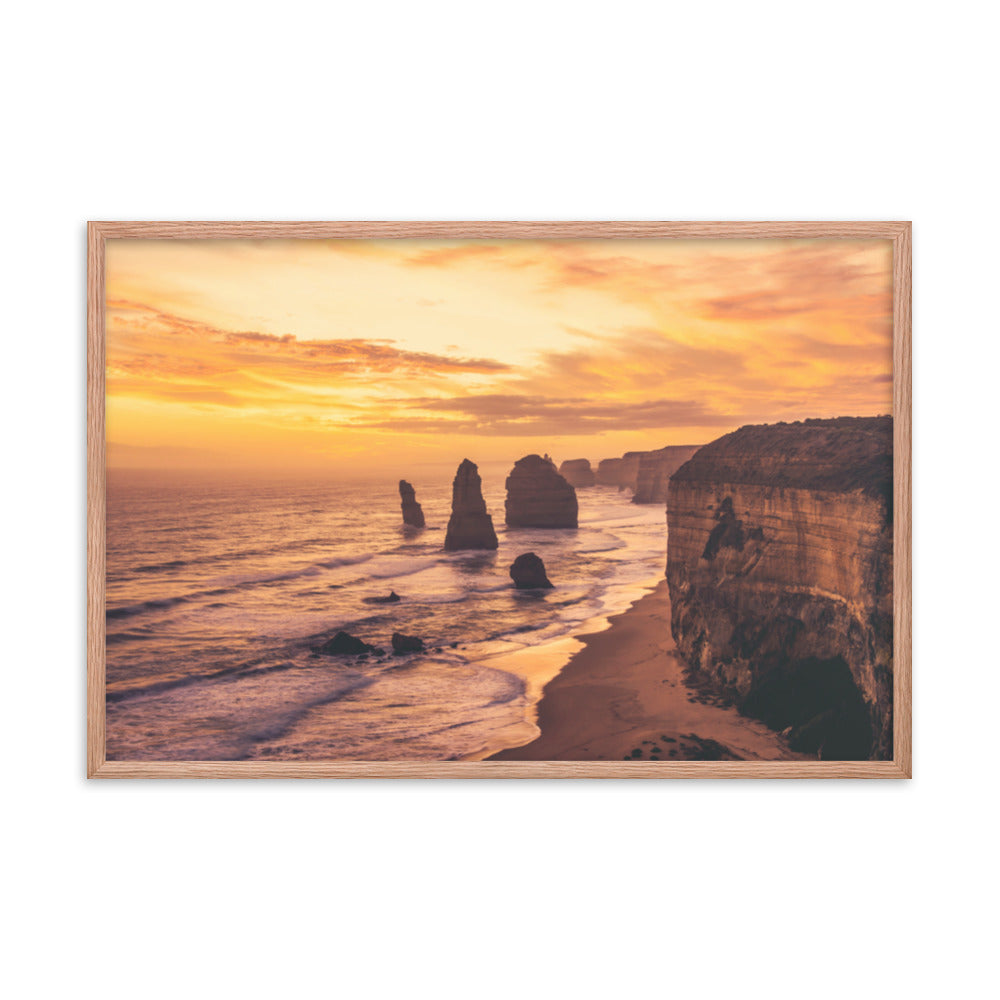 Twelve Apostles at Sunset Victoria, Australia with Daydream Effect Framed Wall Art Prints