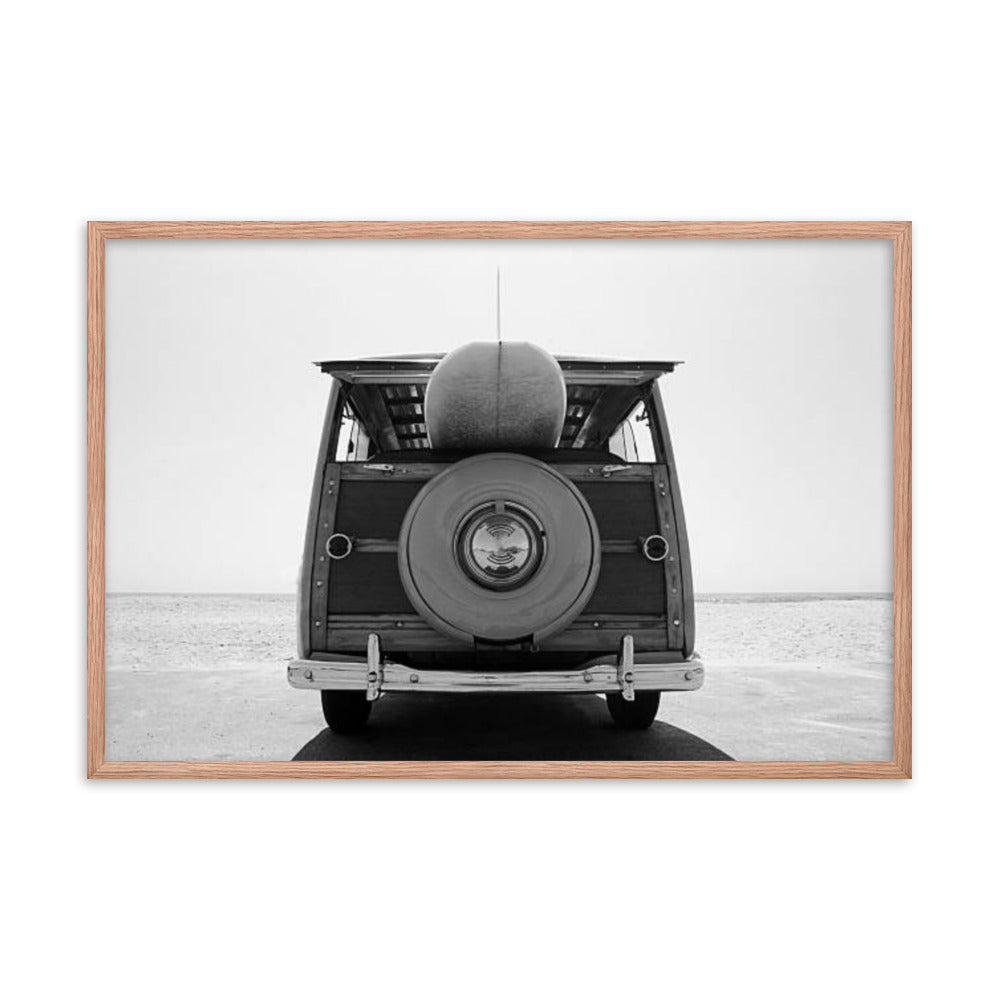 Woodie Days Coastal Lifestyle Photograph Framed Wall Art Print