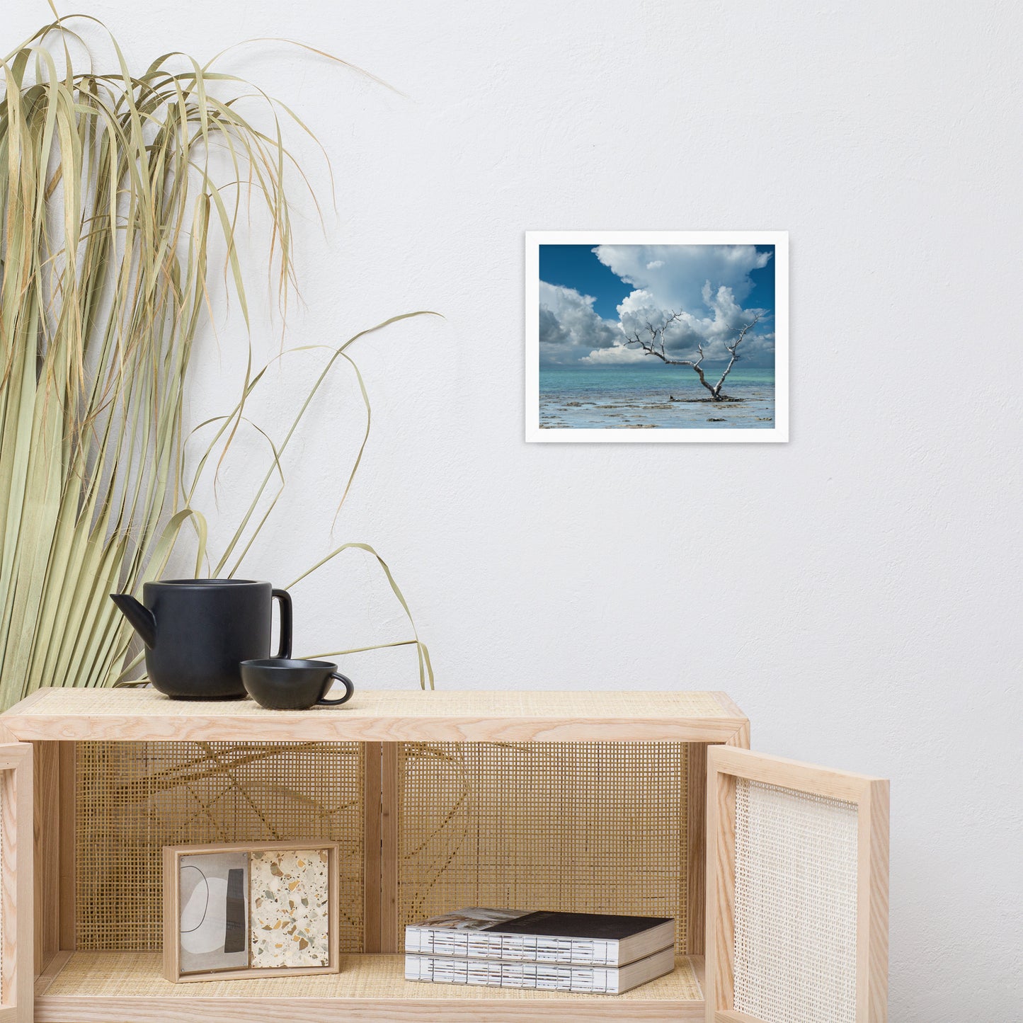 Wanderlust Traditional Color Coastal Landscape Photo Framed Paper Poster