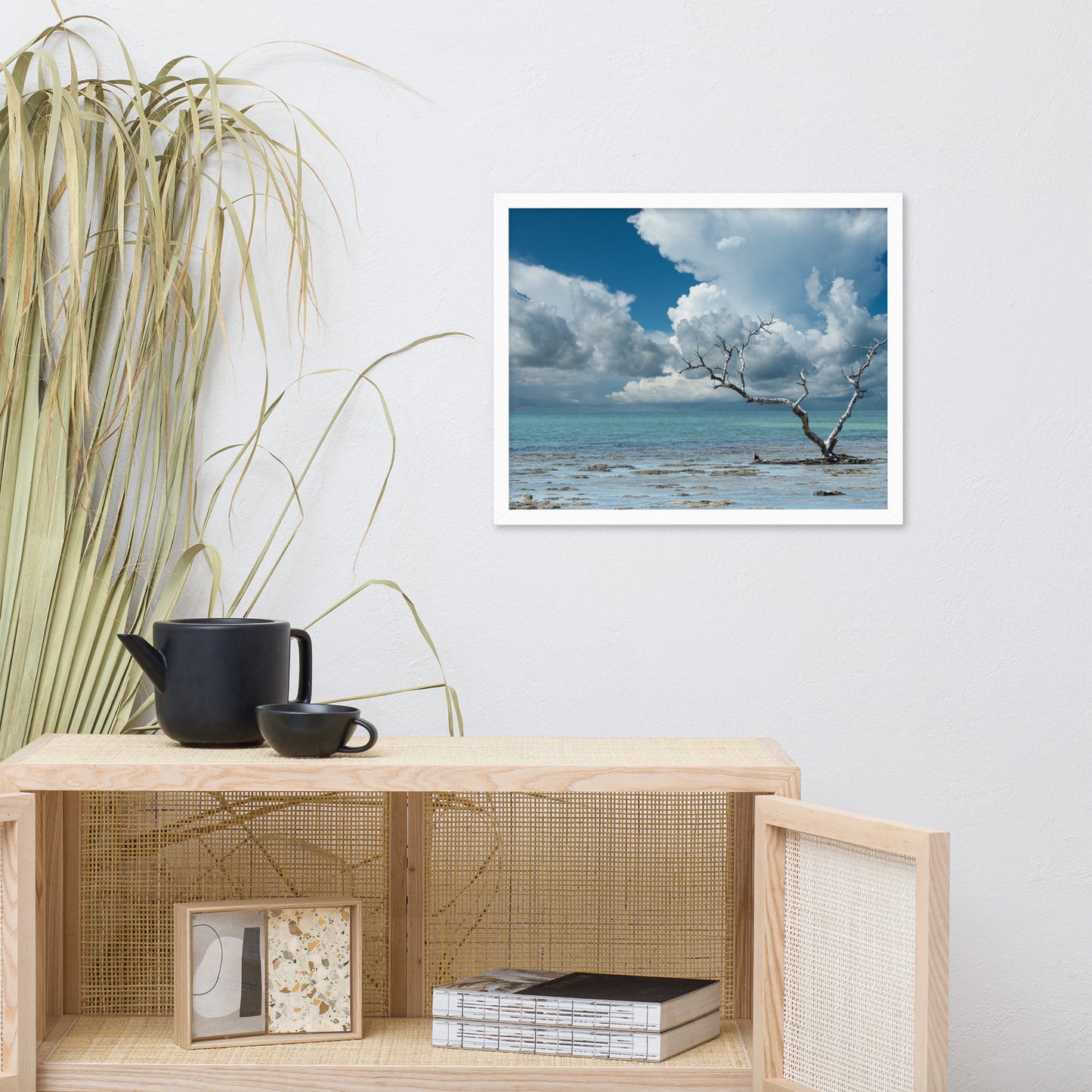 Wanderlust Traditional Color Coastal Landscape Photo Framed Paper Poster