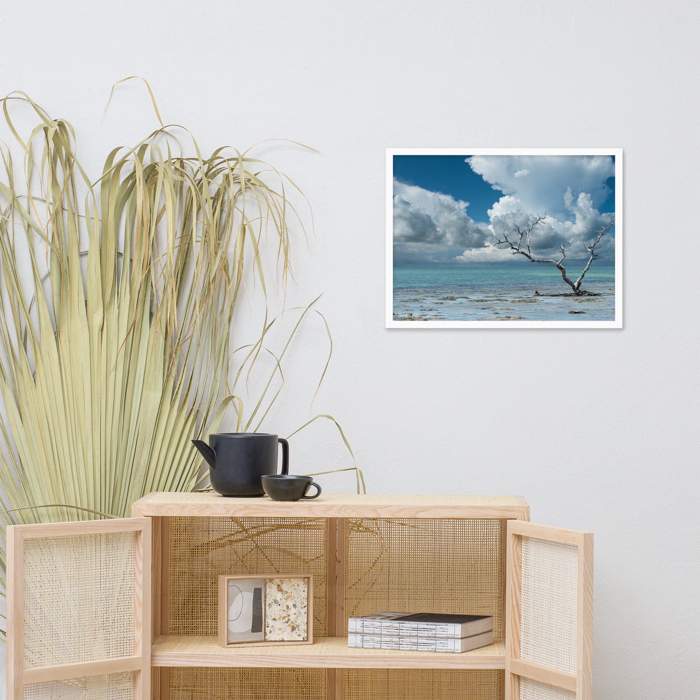 Wanderlust Traditional Color Coastal Landscape Photo Framed Paper Poster