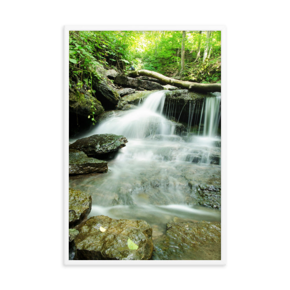 Pixley Waterfall 2 Rural Landscape Framed Photo Paper Wall Art Prints