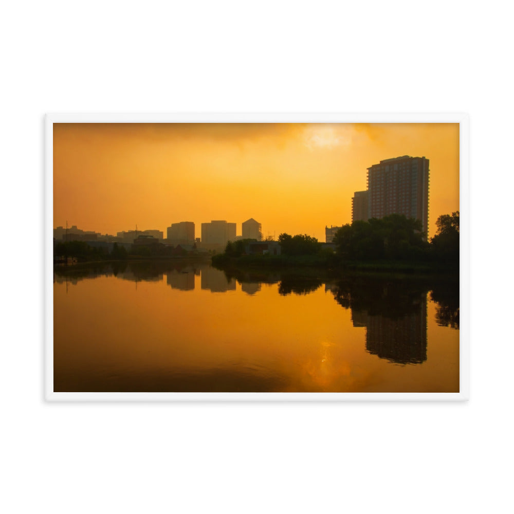 Wilmington at Sunrise Urban Landscape Framed Photo Paper Wall Art Prints