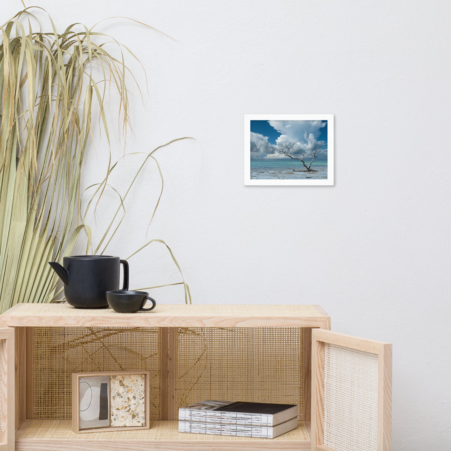 Wanderlust Traditional Color Coastal Landscape Photo Framed Paper Poster
