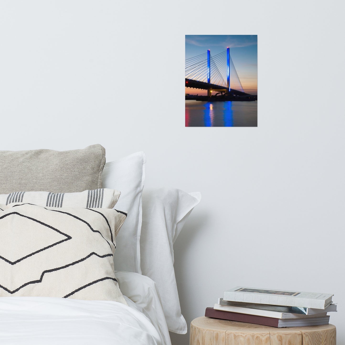 Indian River Bridge 2 Architectural Coastal Landscape Photograph Loose Unframed Wall Art Prints