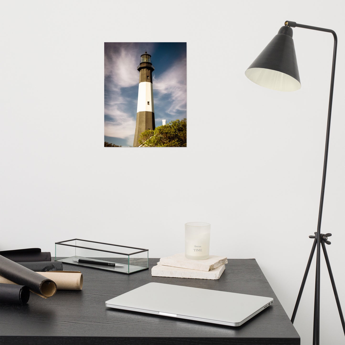 Tybee Island Lighthouse 3 Coastal Architectural Nature Photo Loose Wall Art Print