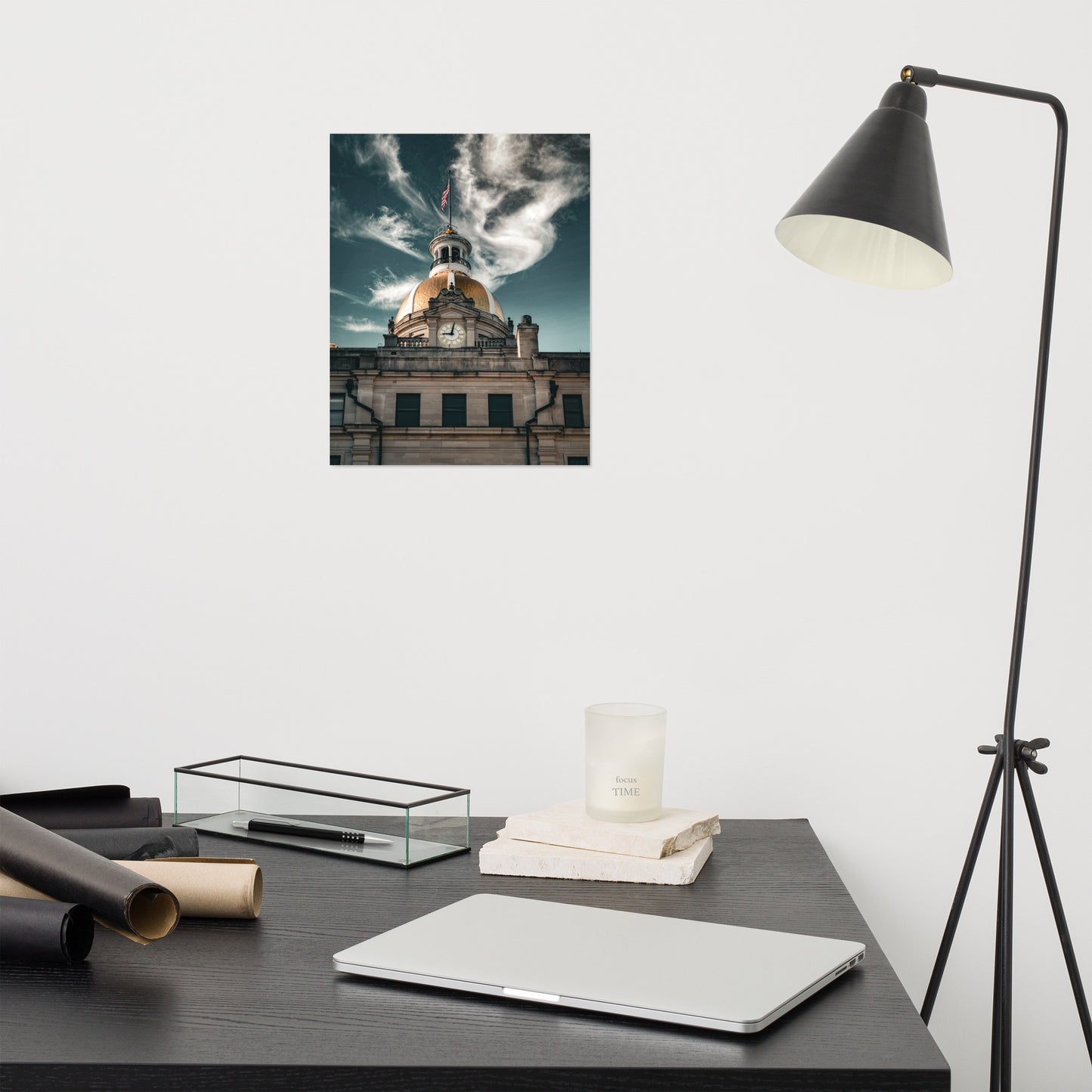 Savannah City Hall Architectural Photo Loose Wall Art Print