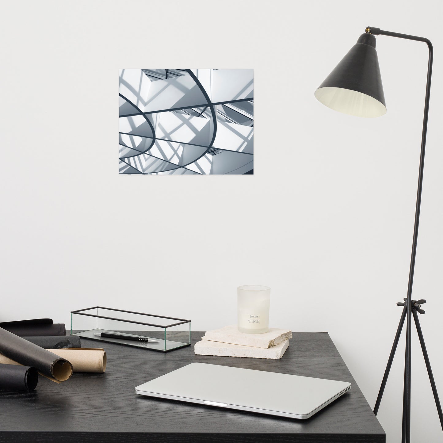 Architectural Wall Prints: Interwoven Lines Frameless Photograph Art Print