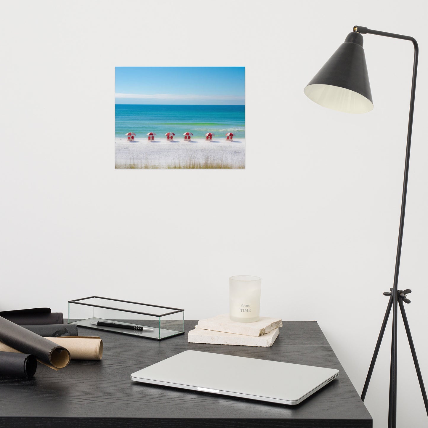 Life at the Beach Minimal Coastal / Beach Landscape Loose / Unframed Wall Art Print