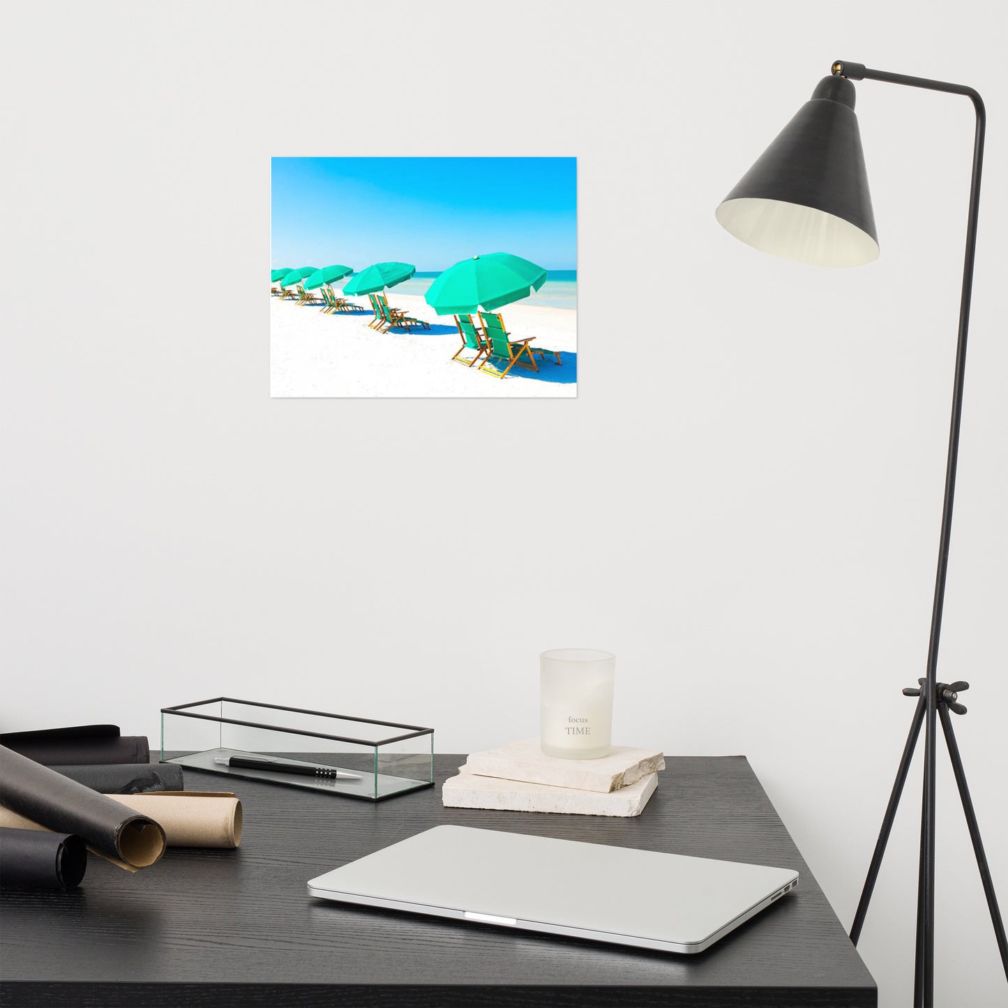 Lazy Days Coastal Beach Landscape Photograph Loose Wall Art Print