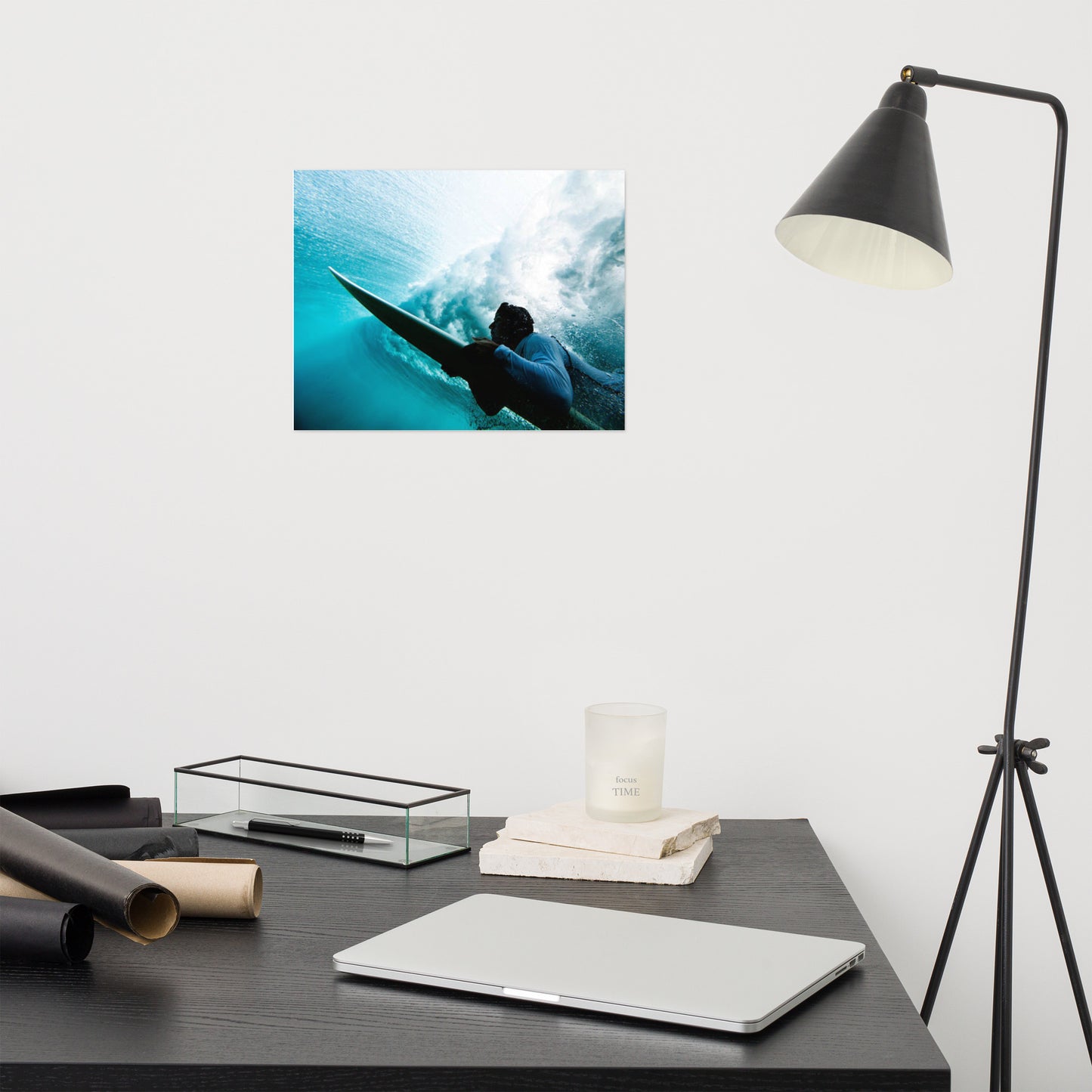 Beneath the Break 2 Coastal Lifestyle Abstract Nature Photograph Unframed Wall Art Print
