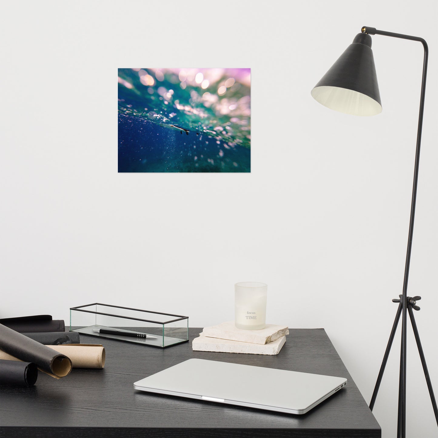 Bubble Trouble Coastal Abstract Lifestyle Photograph Frameable Wall Art Print
