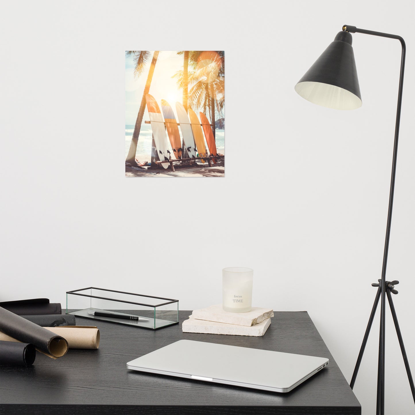 Surfer's Tropical Dreamscape Lifestyle Photograph Loose Wall Art Print