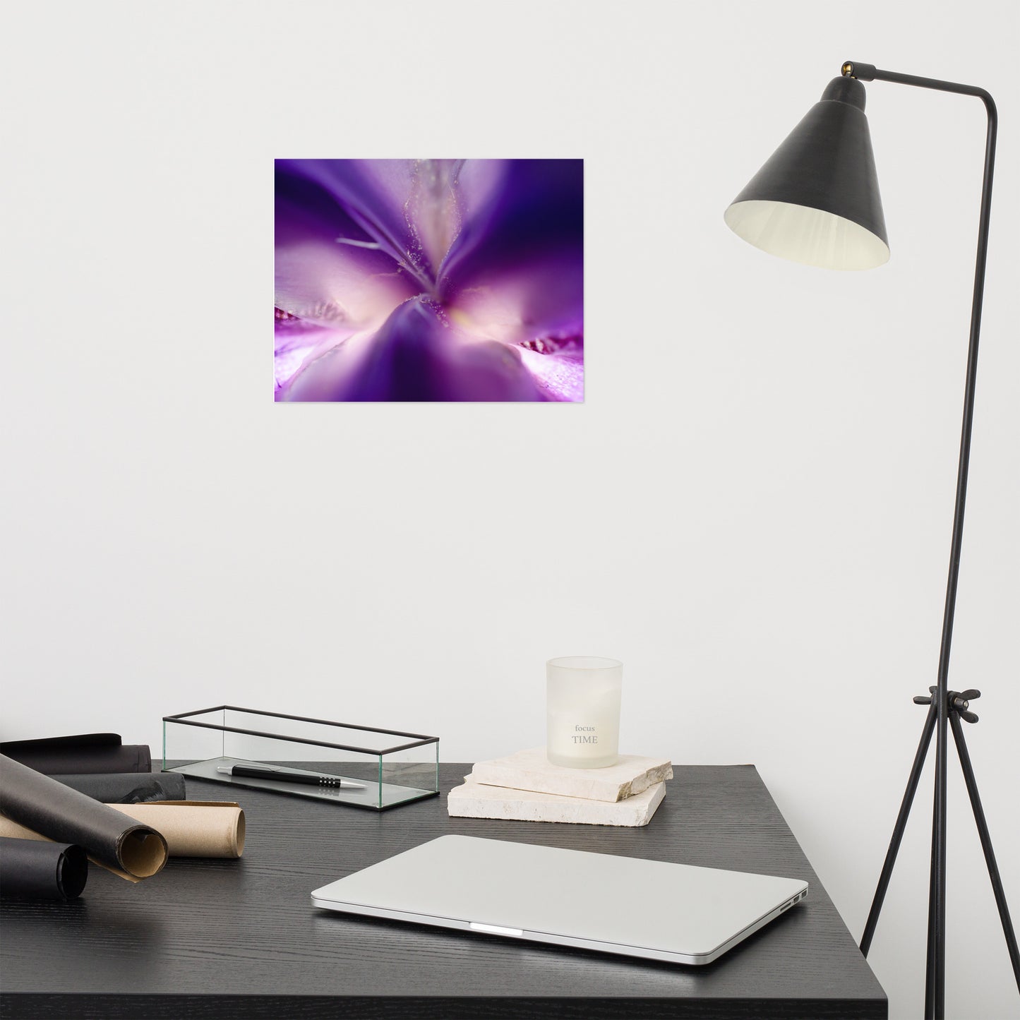 Iris Center Petals Floral Nature Photo Loose Unframed Wall Art Prints
