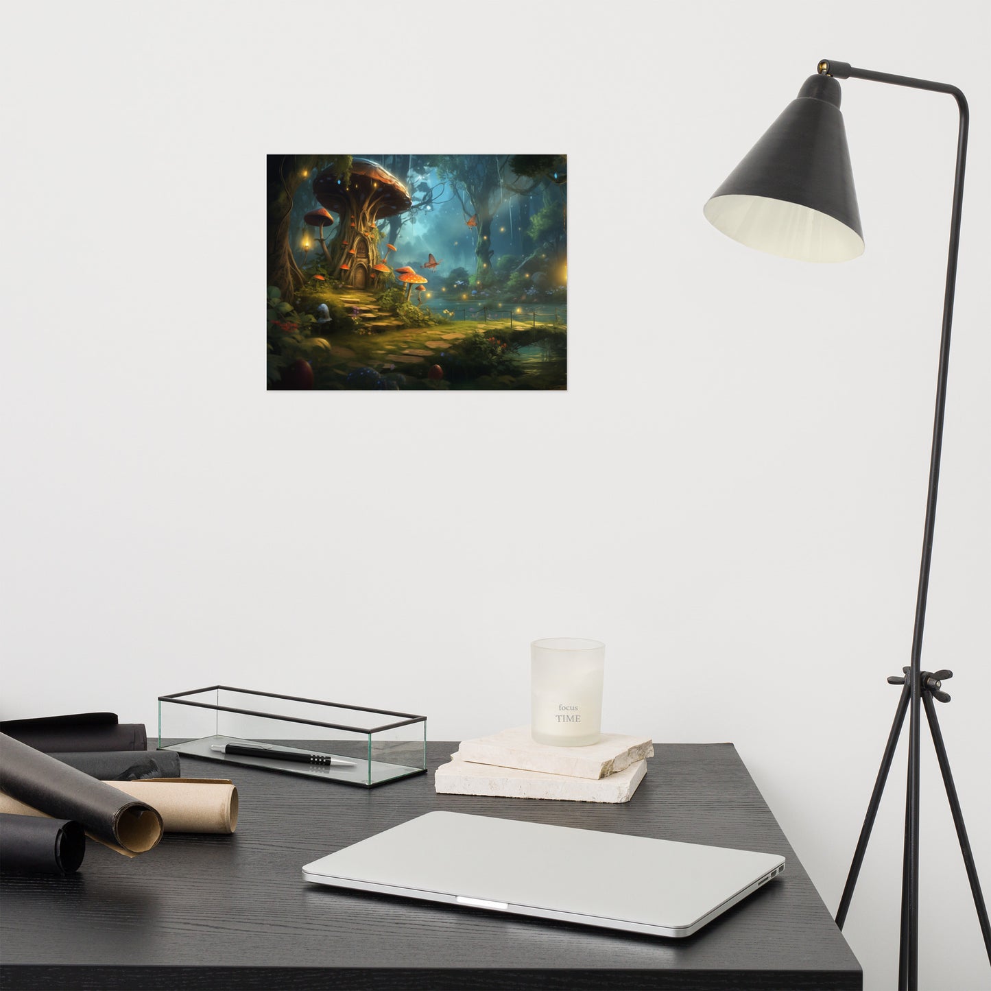 Surreal Art: "Enchanted Eventide" Abstract / Minimal / Modern / Floral / Botanical Unframed Art Print