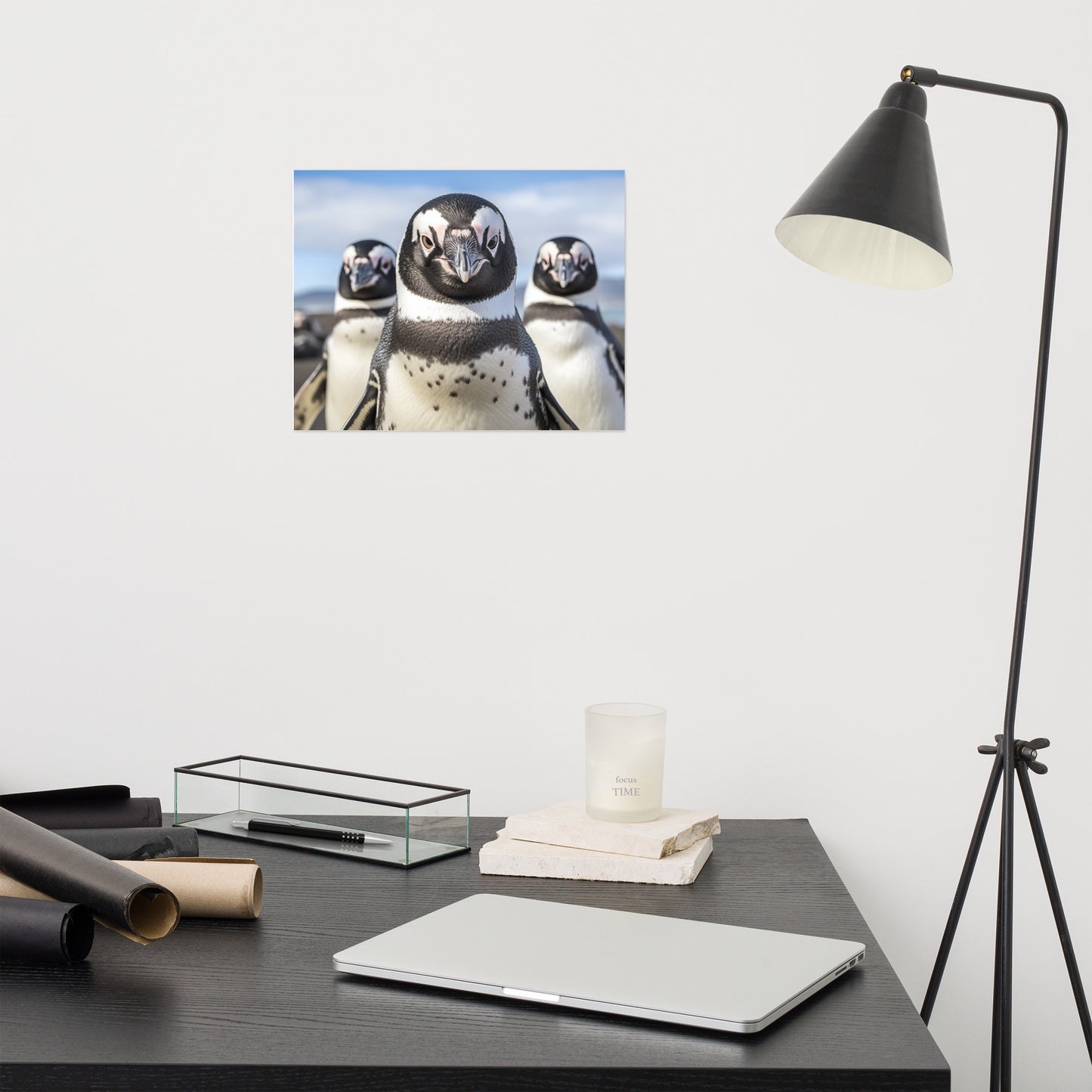 The Crew Penguins Photorealism - Digital Artwork Loose Art Print