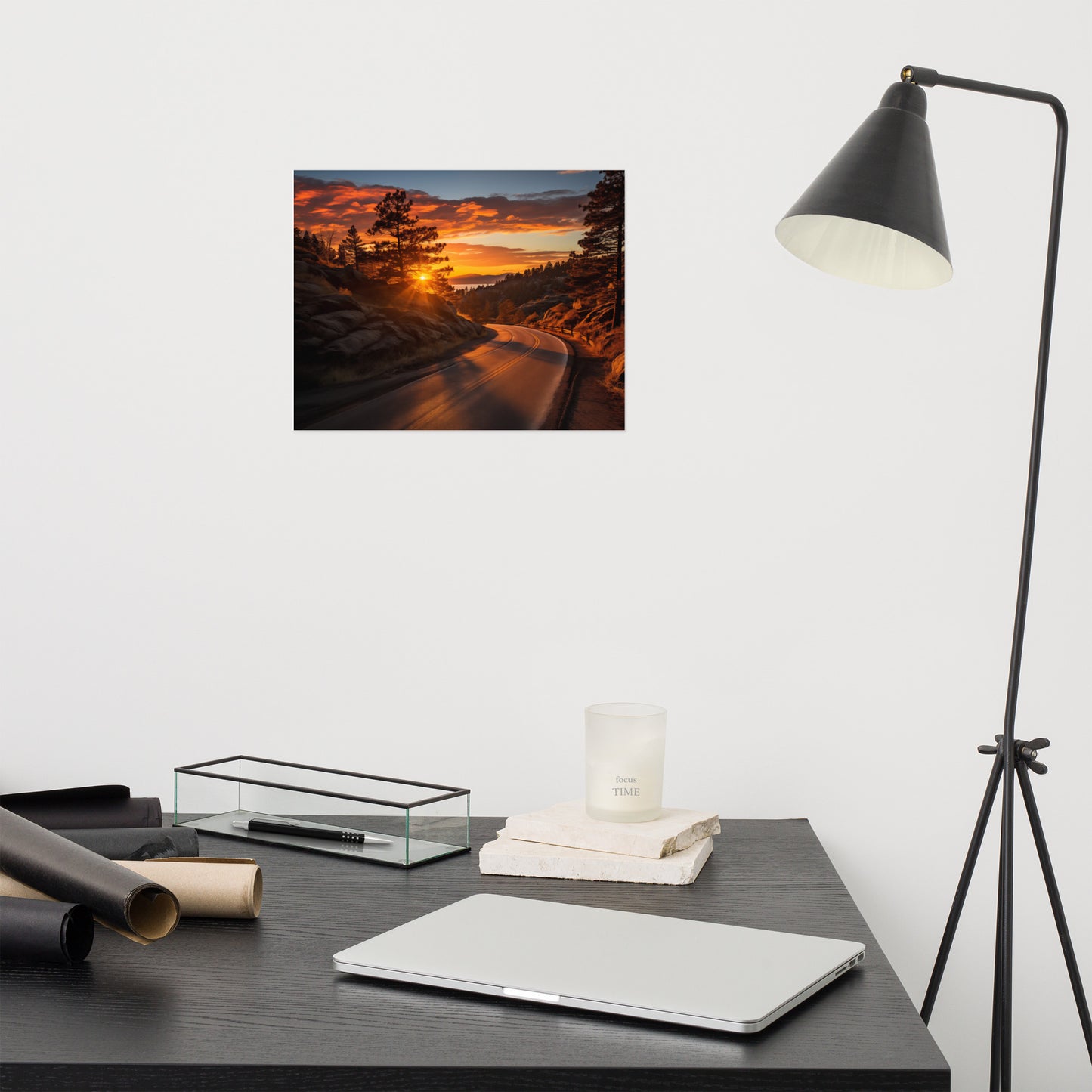 Autumnal Ember Realism Painting Digital Artwork Loose Art Print