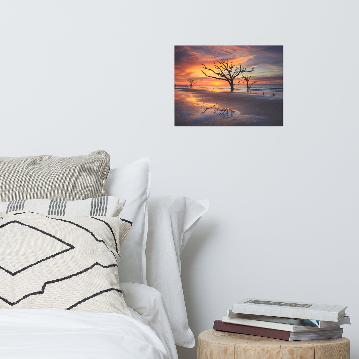 Sunrise and Trees At Edisto Island Coastal Landscape Photo Loose Wall Art Prints