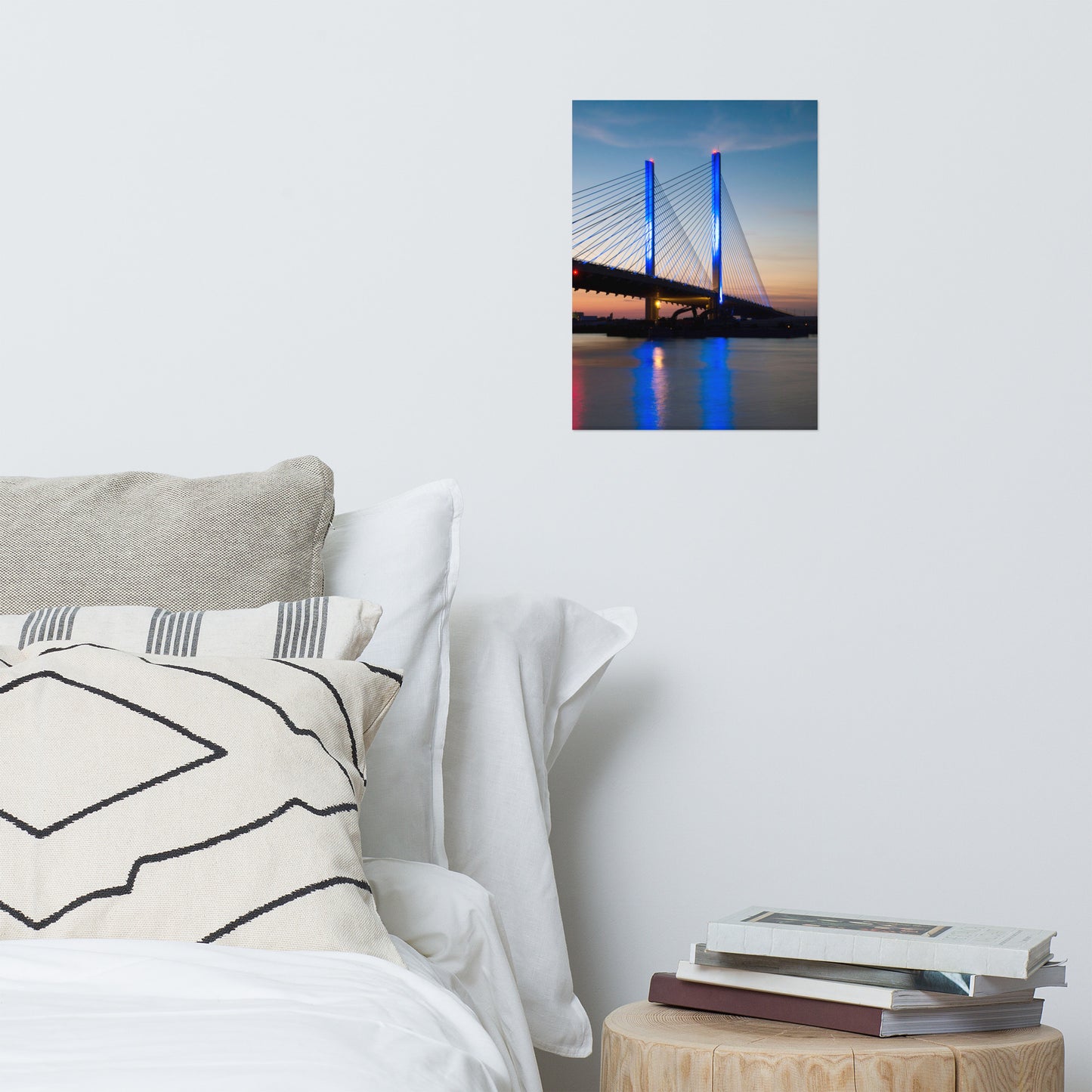 Indian River Bridge 2 Architectural Coastal Landscape Photograph Loose Unframed Wall Art Prints