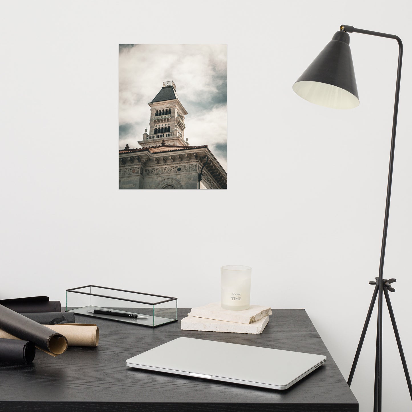 Bell Tower on Tomochichi Federal Building Savannah Ga Loose Wall Art Print