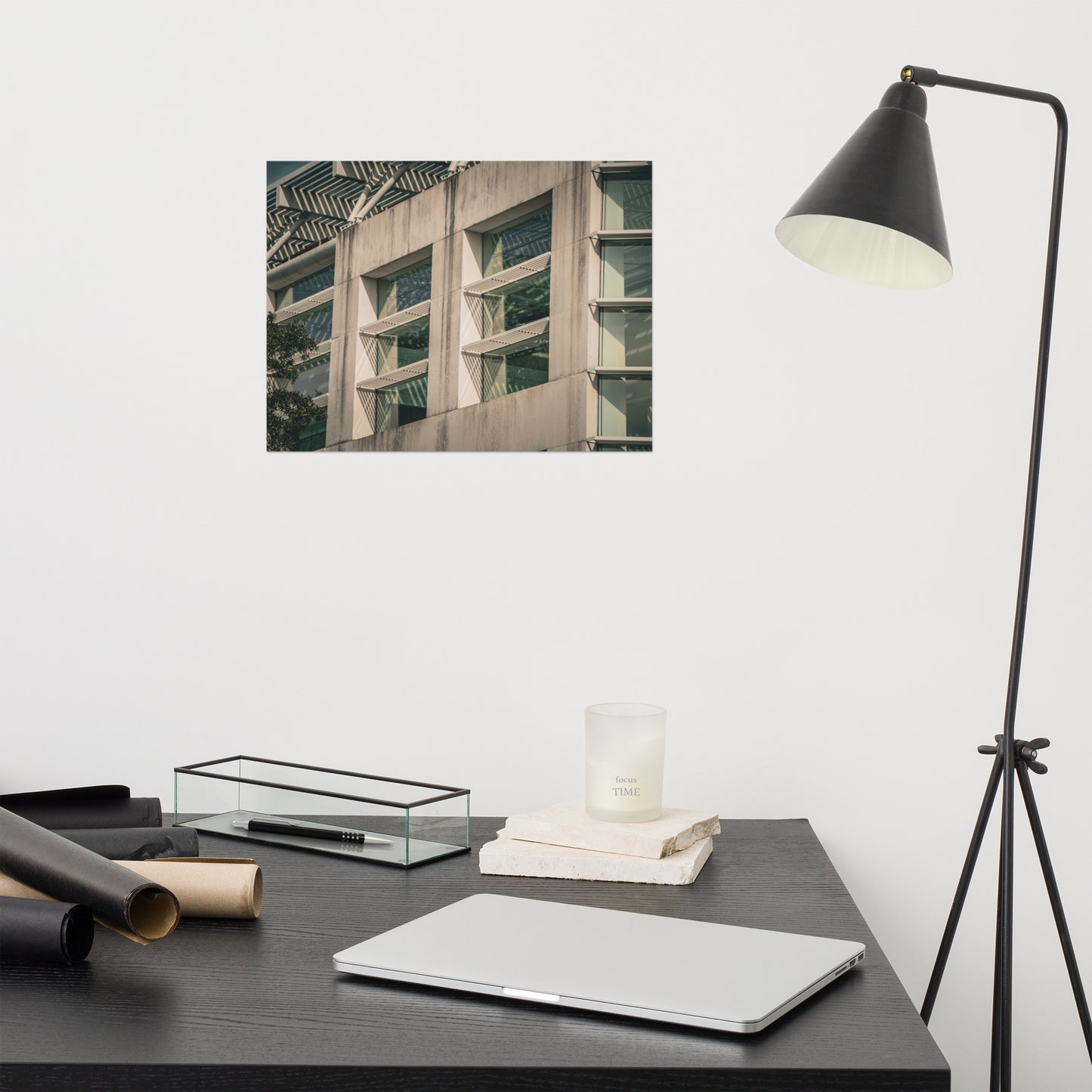 Window Pattern Jepson Center Savannah Ga Architectural Photo Loose Wall Art Print