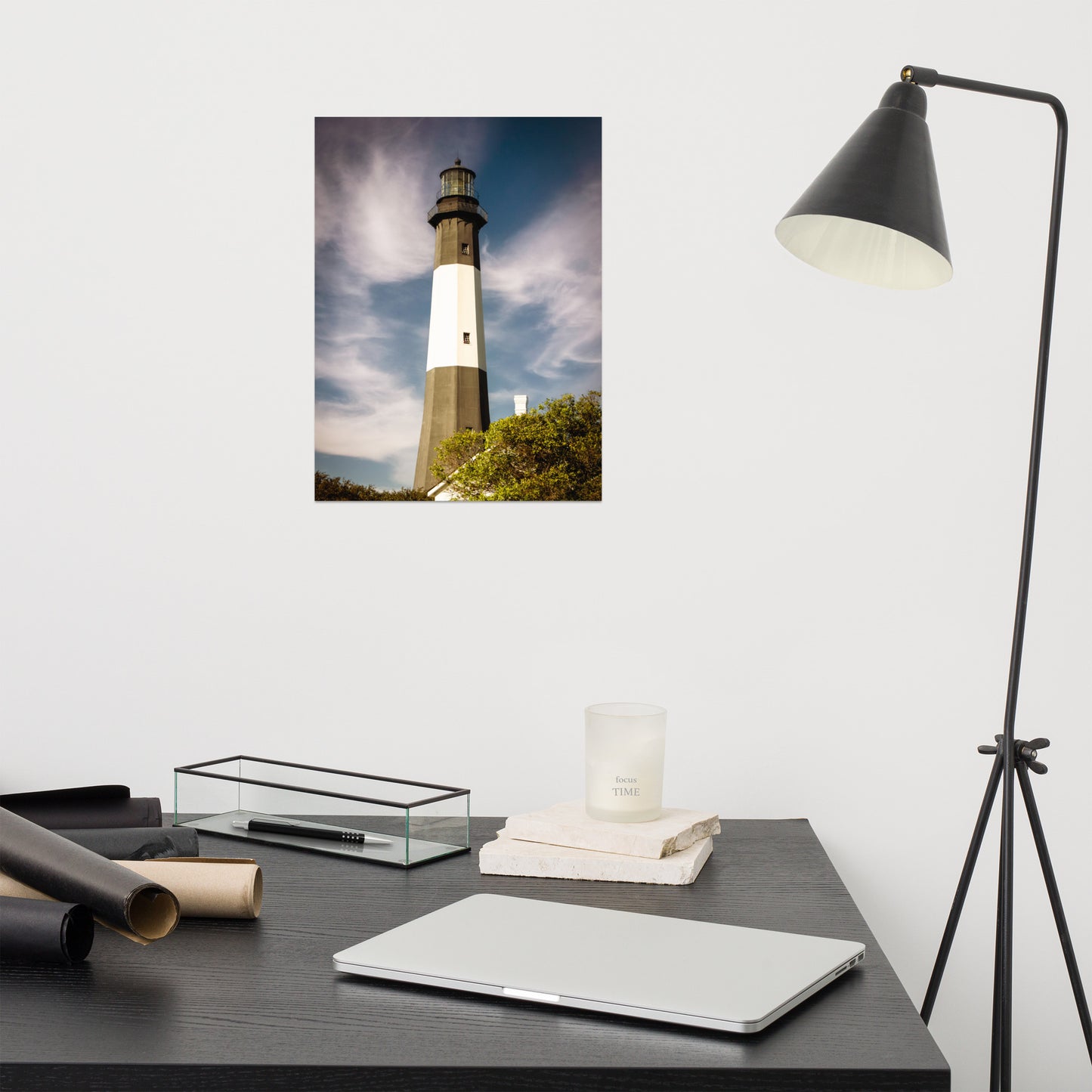 Tybee Island Lighthouse 3 Coastal Architectural Nature Photo Loose Wall Art Print