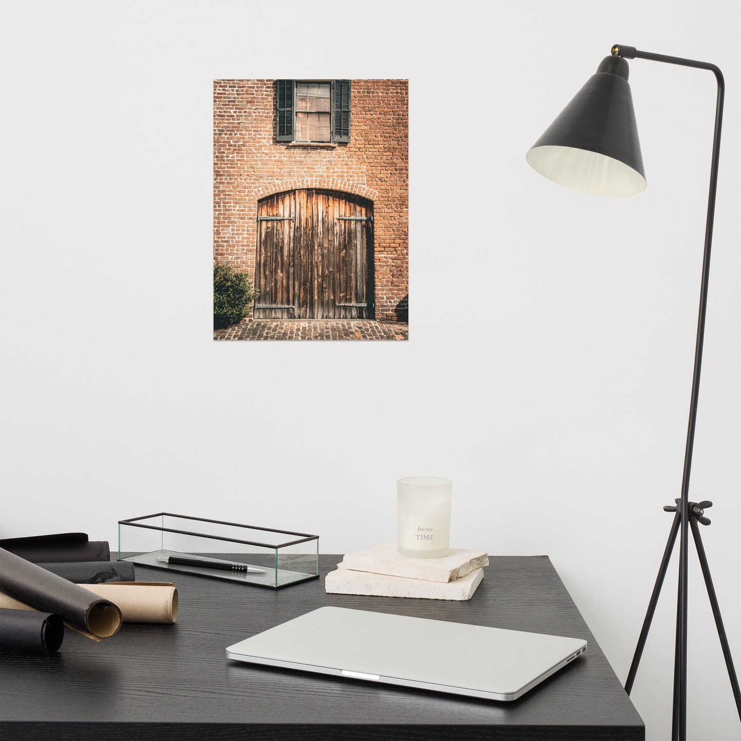 Old Wooden Door Savannah Ga Rustic Architectural Photograph Loose Wall Art Print