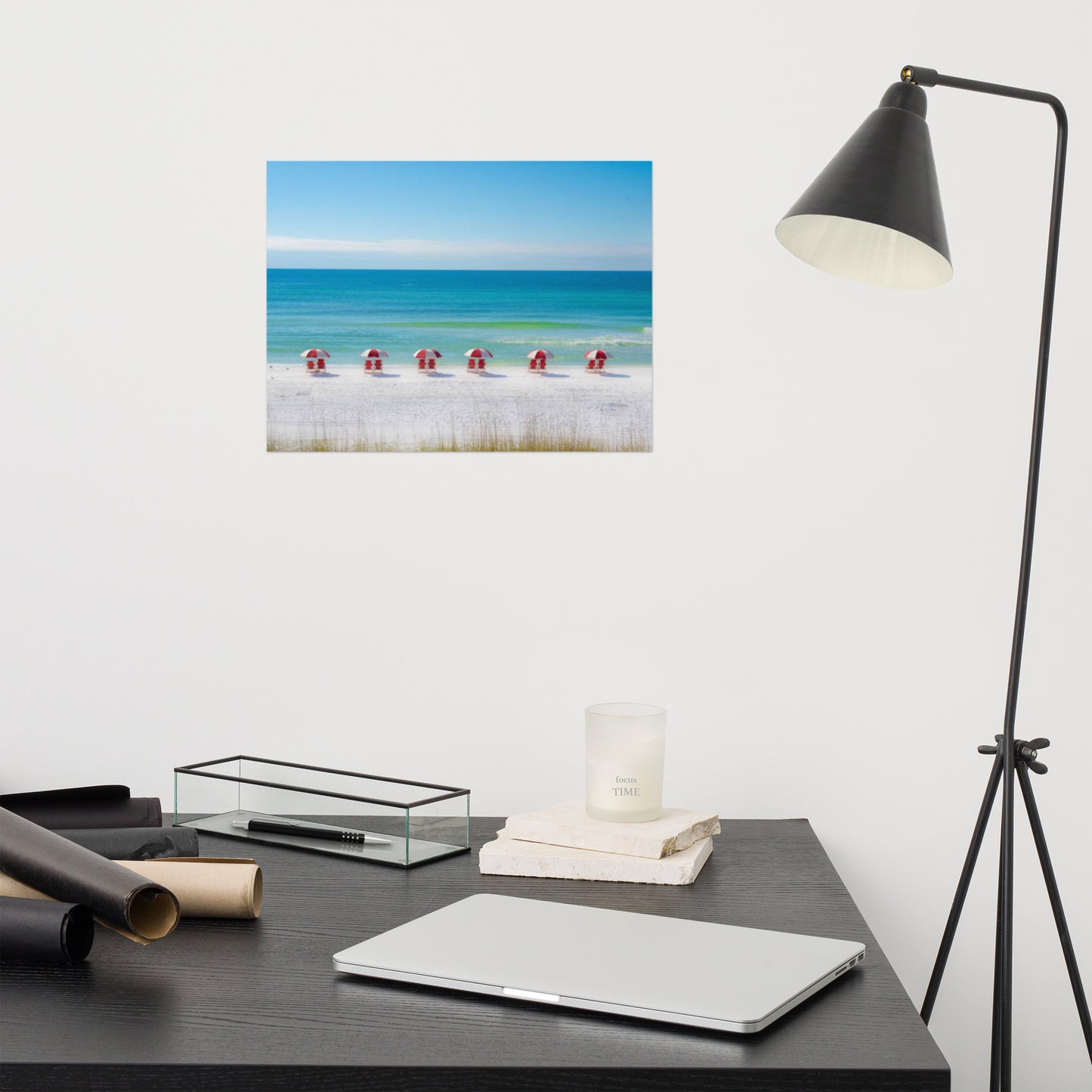 Life at the Beach Minimal Coastal / Beach Landscape Loose / Unframed Wall Art Print