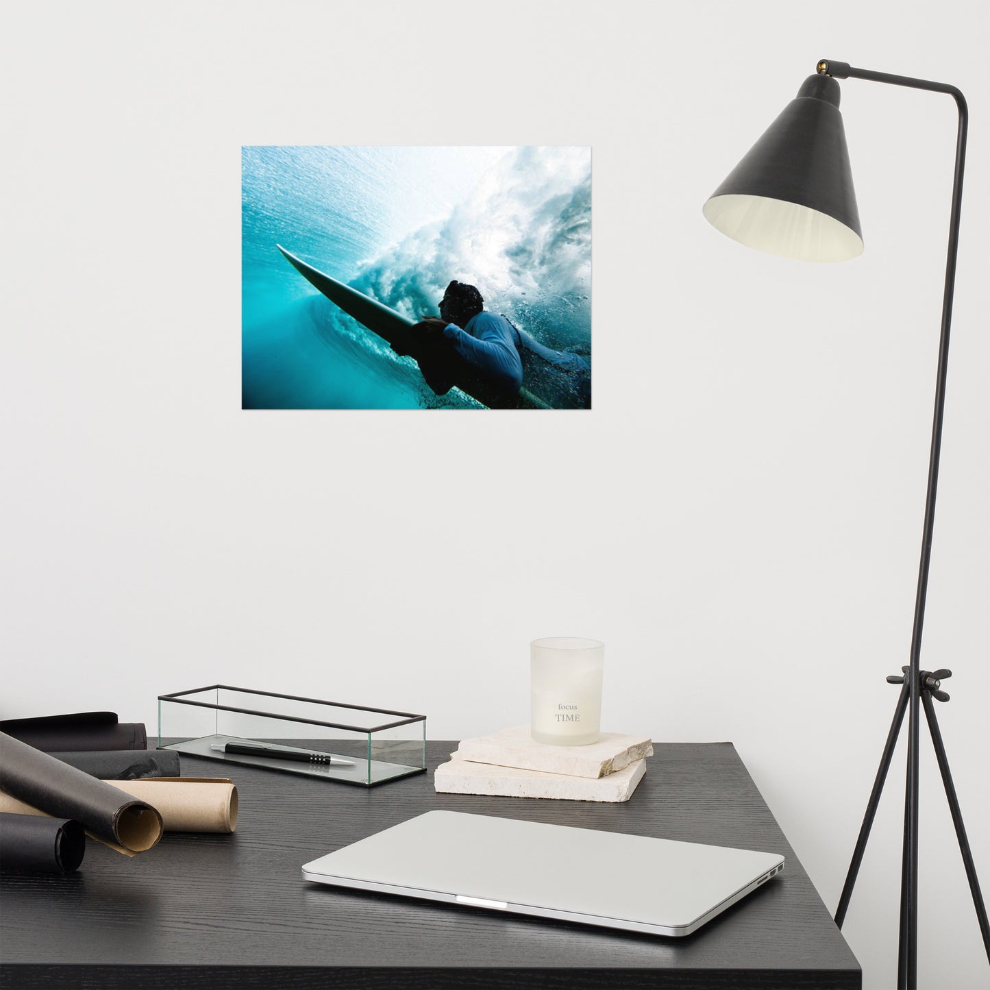 Beneath the Break 2 Coastal Lifestyle Abstract Nature Photograph Unframed Wall Art Print